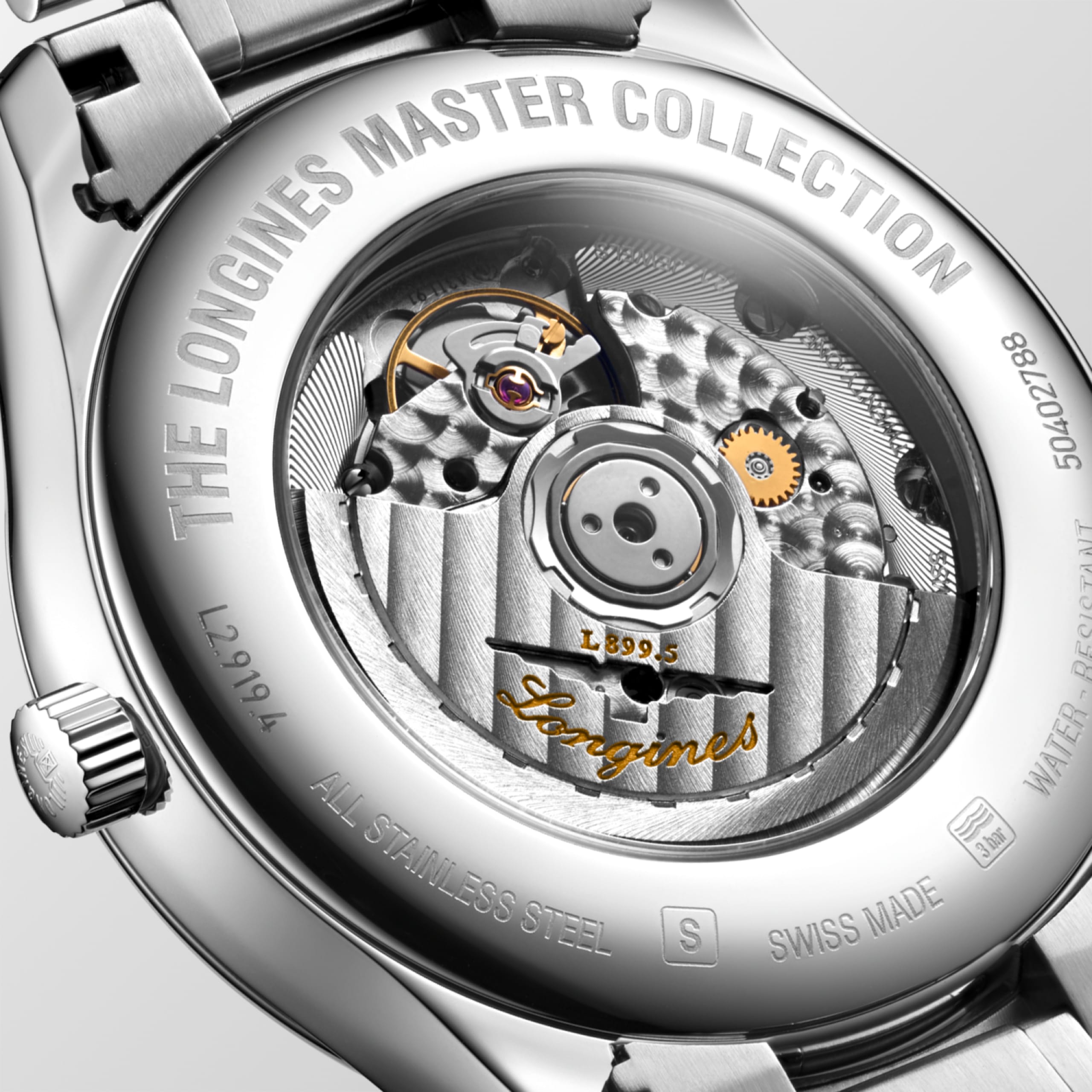 Longines MASTER COLLECTION MOONPHASE automático acero inoxidable Watch - L2.919.4.78.6