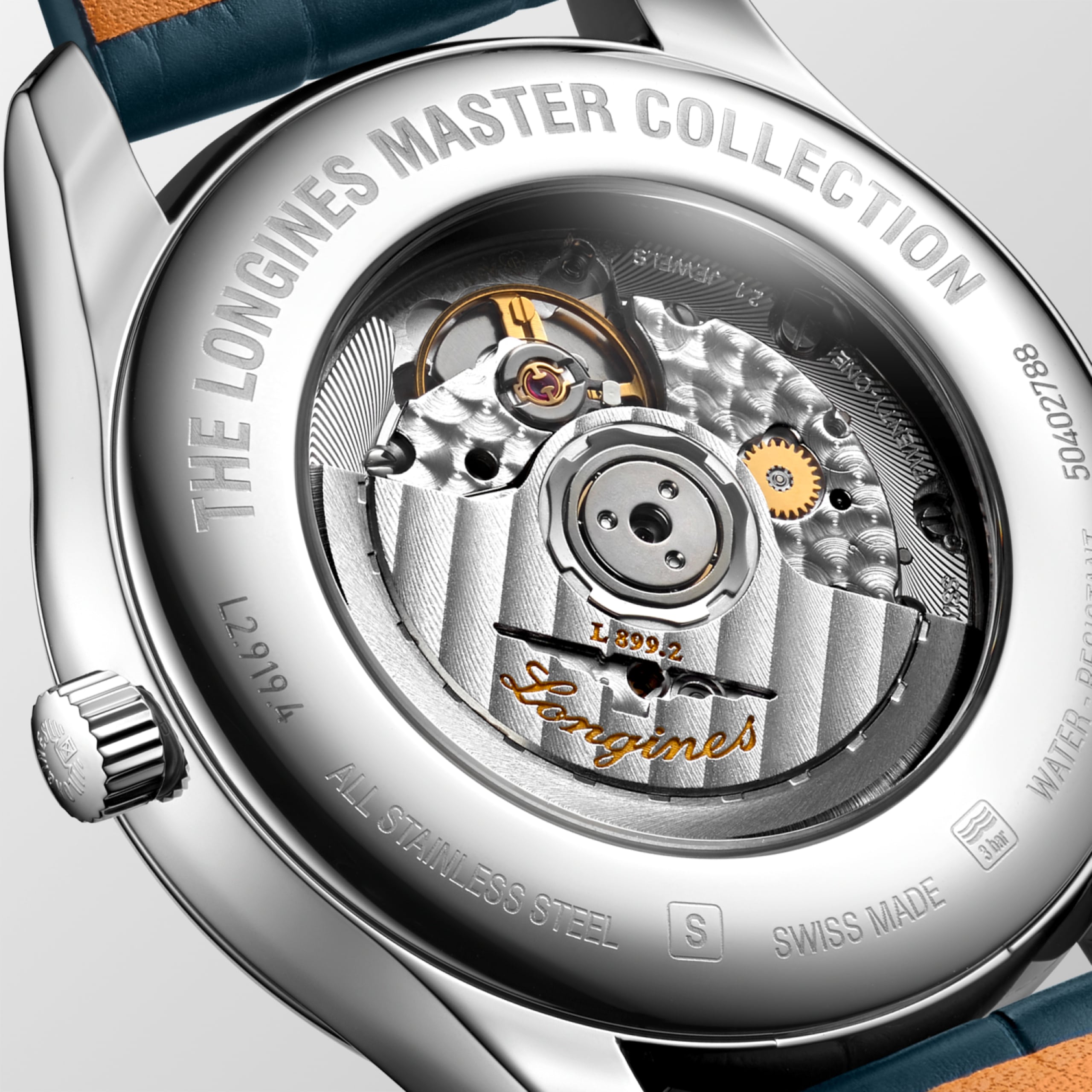 Longines MASTER COLLECTION MOONPHASE automático acero inoxidable Watch - L2.919.4.92.0