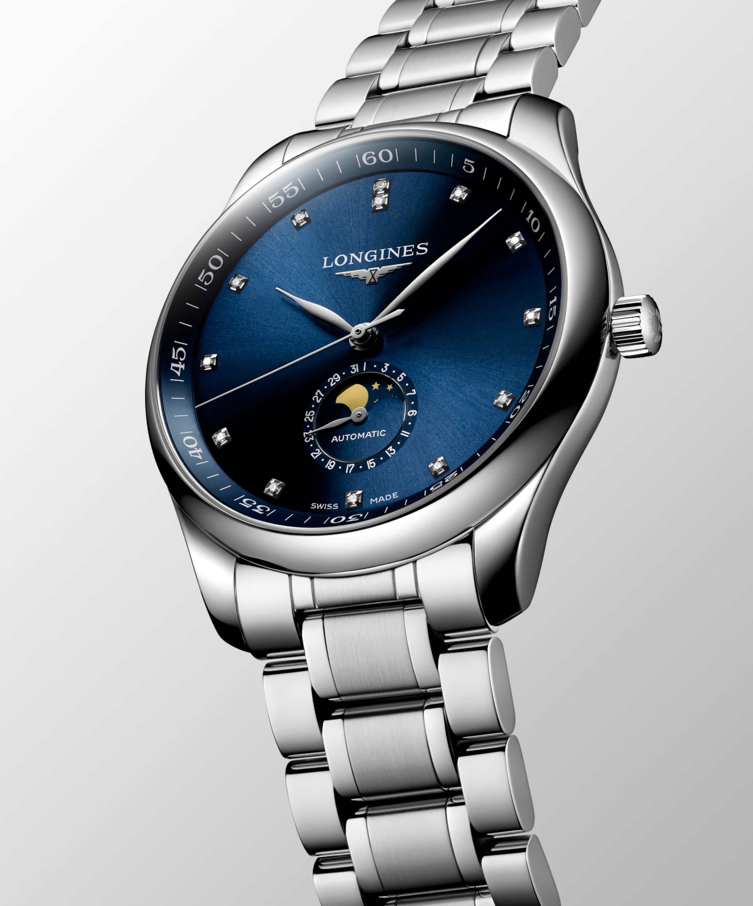 Longines MASTER COLLECTION MOONPHASE 自動上鏈機械機芯 精鋼 Watch - L2.919.4.97.6