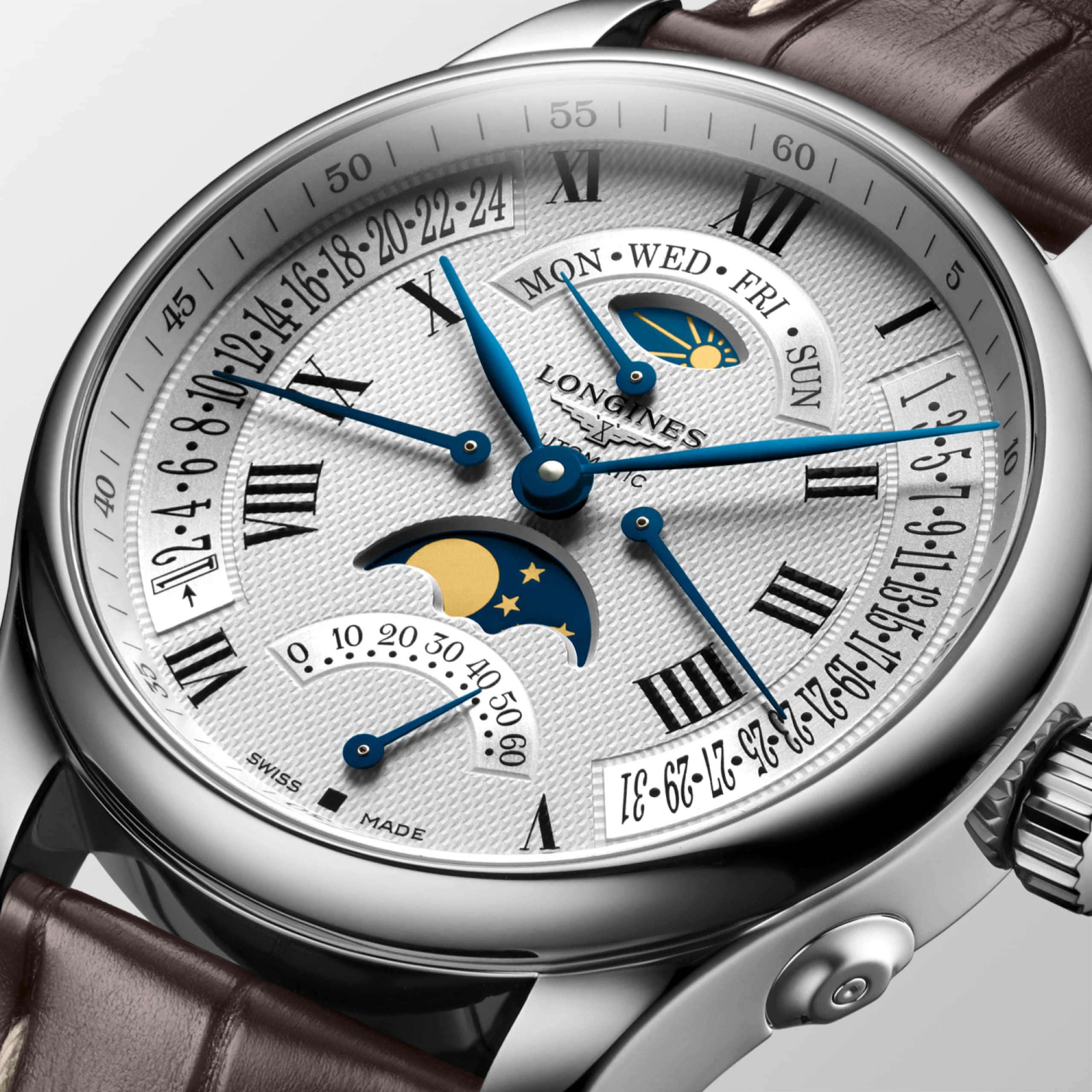 Longines MASTER COLLECTION RETROGRADE automatyczny stal szlachetna Watch - L2.739.4.71.3