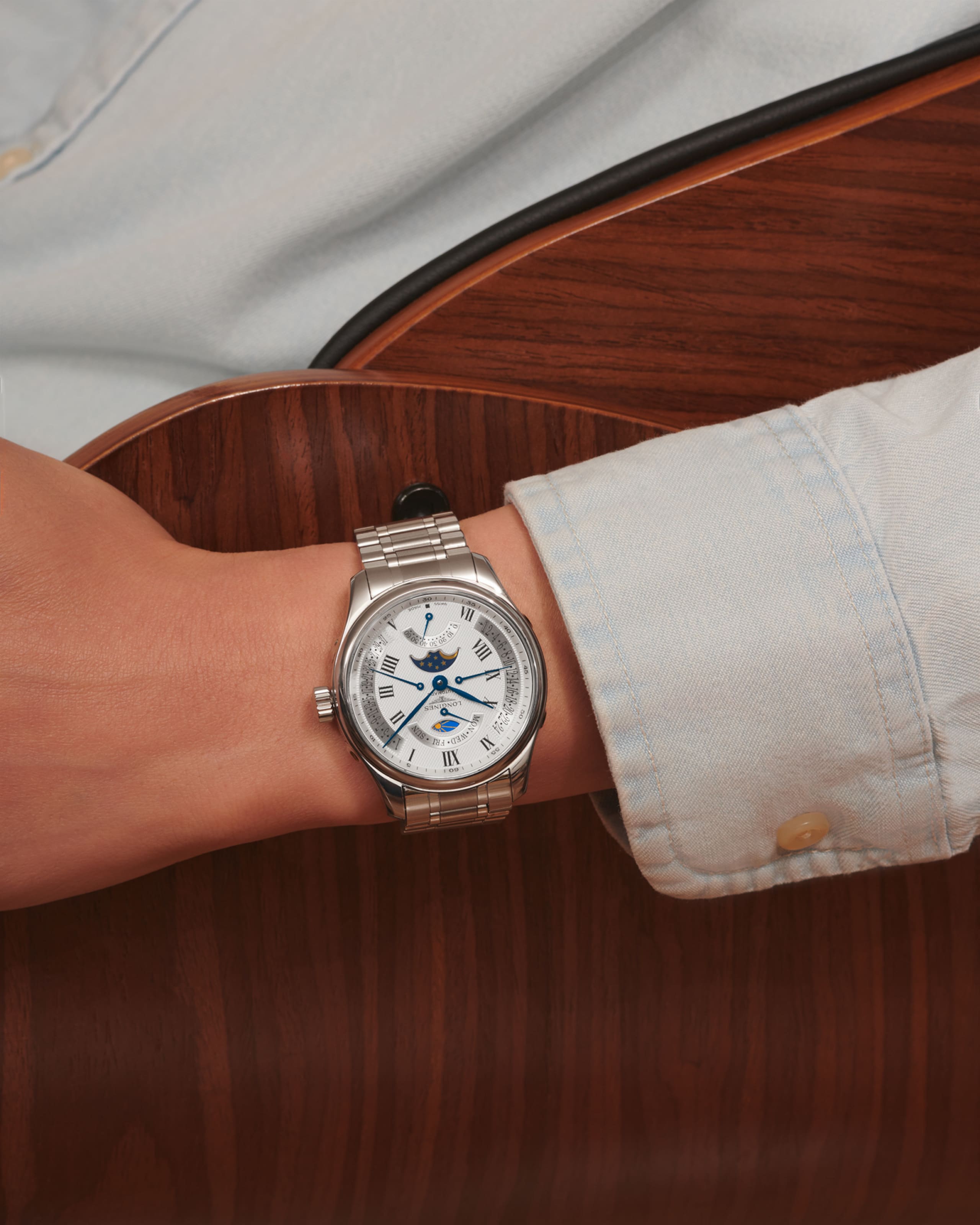 Longines MASTER COLLECTION RETROGRADE automatique acier Watch - L2.739.4.71.6