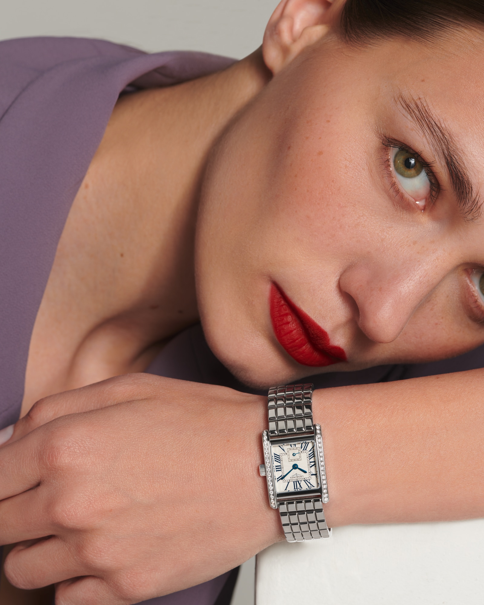 LONGINES MINI DOLCEVITA Quartz, Stainless Steel, Silver 