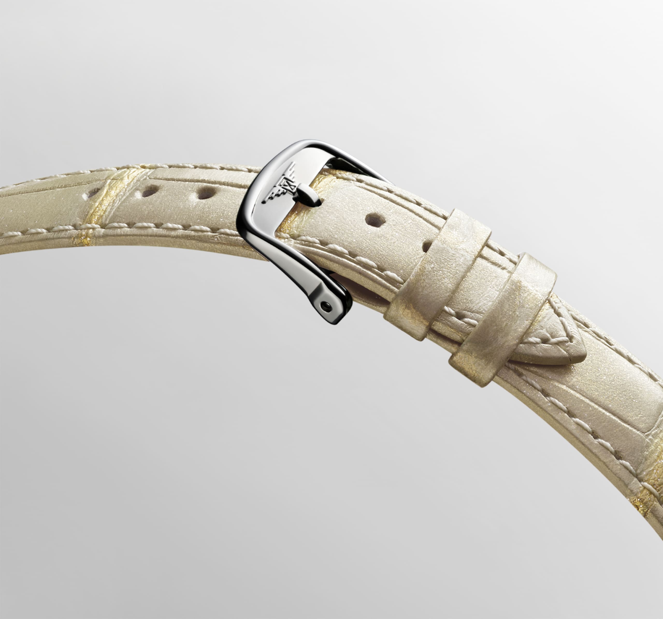 LONGINES MINI DOLCEVITA L5.200.0.79.2 Cuarzo, Acero inoxidable, Marfil, Correa Watch - Hebilla