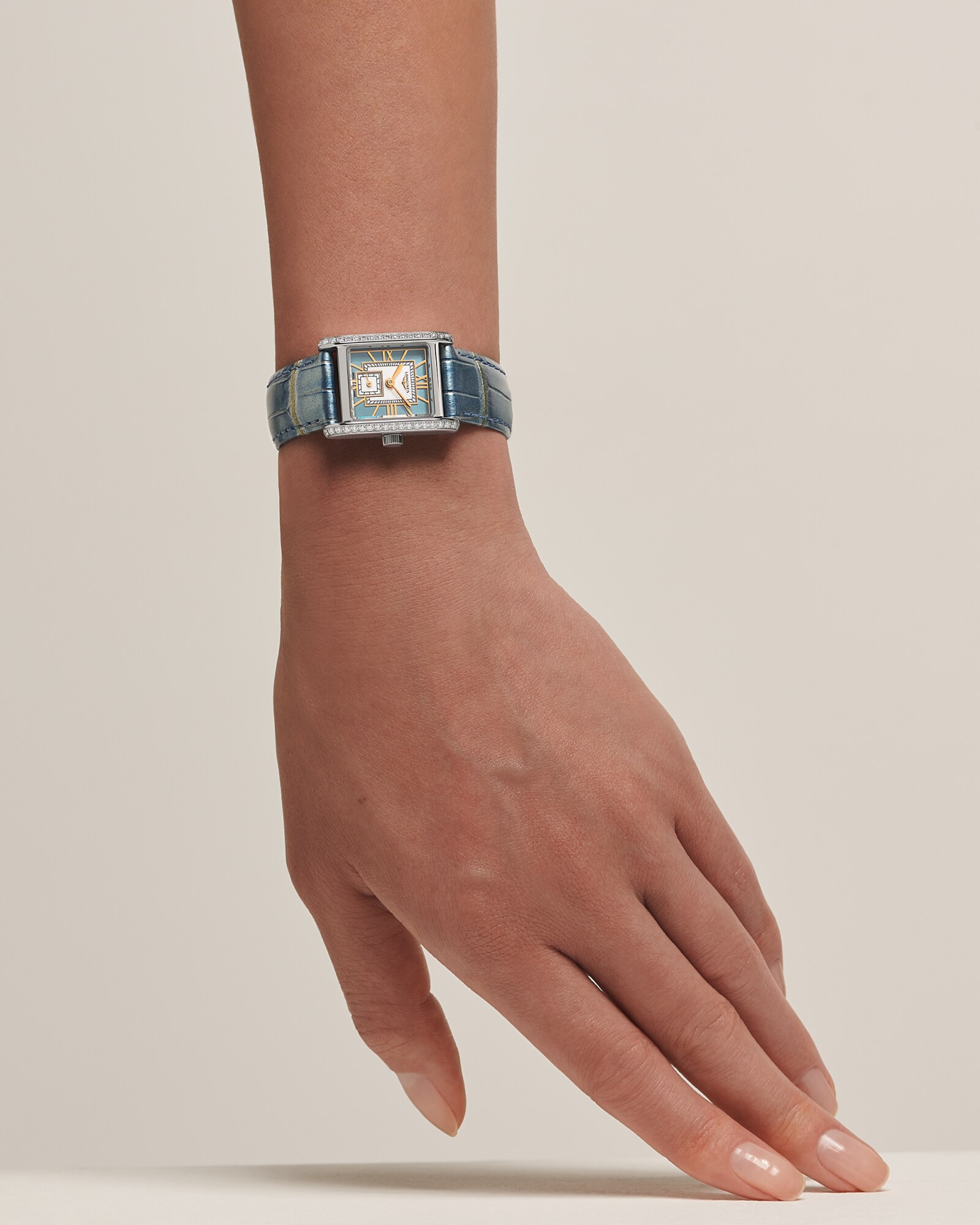 ドルチェヴィータ ミニ クォーツ、ステンレススティール、ブルー