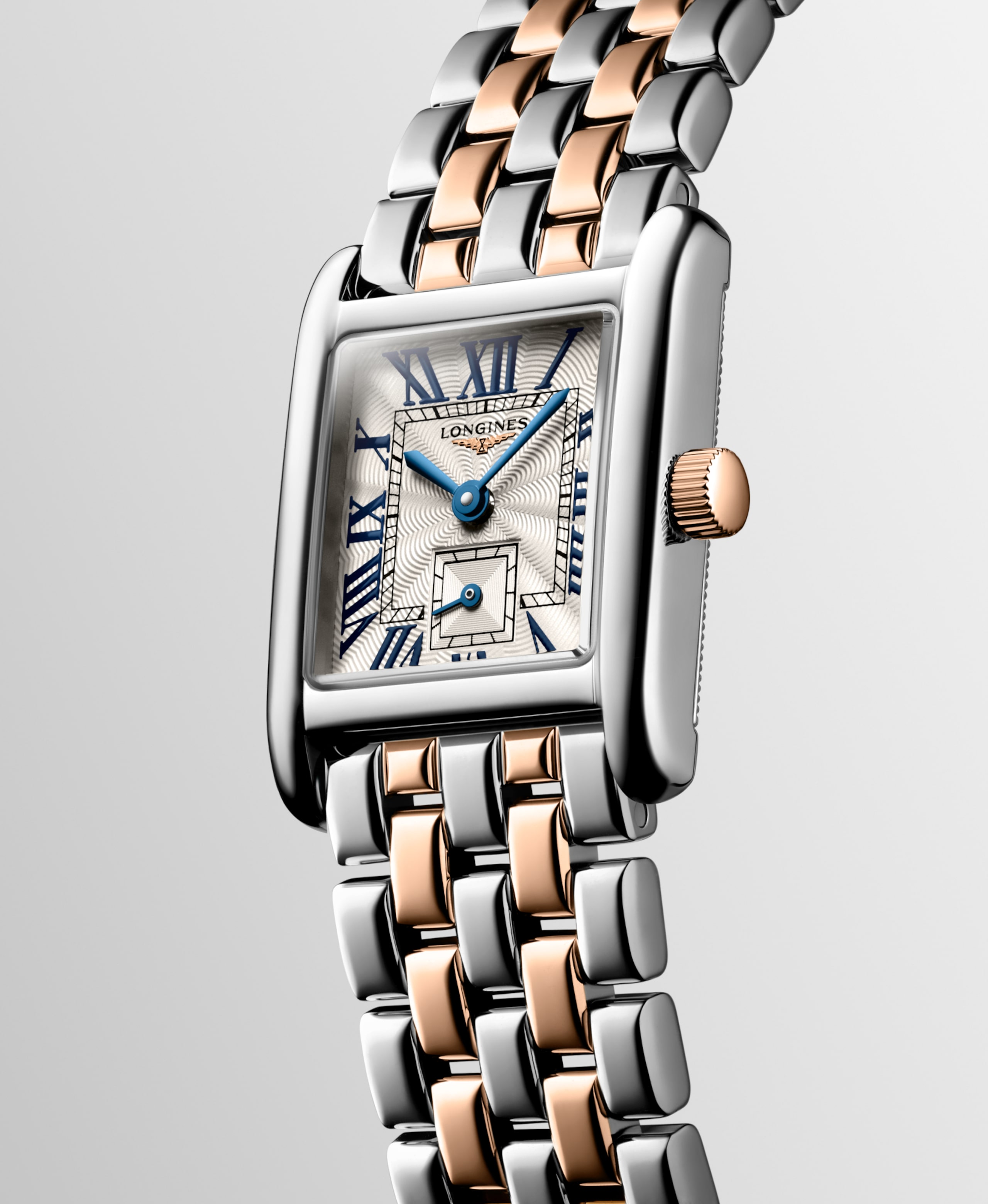 Longines MINI DOLCEVITA quartz stainless steel with 18 karat pink gold crown Watch - L5.200.5.71.7
