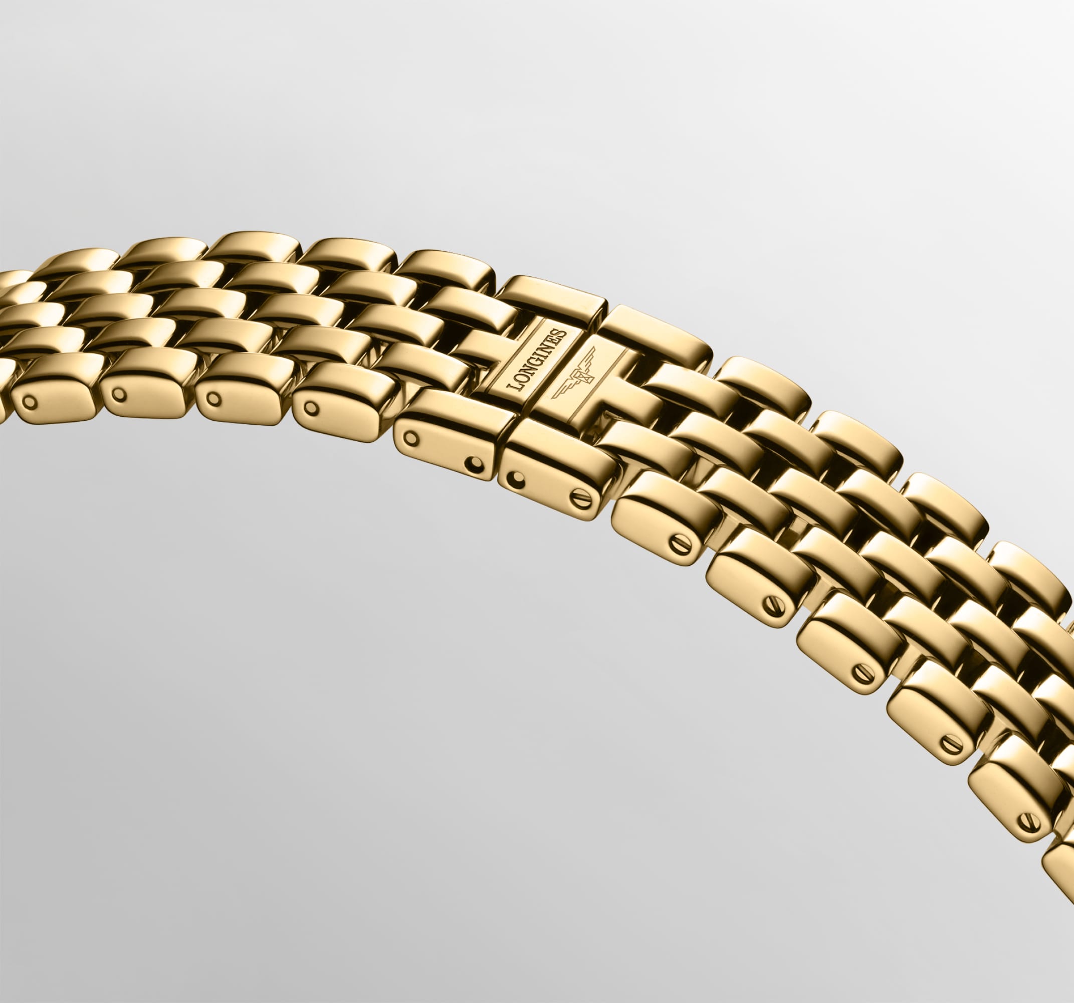 ドルチェヴィータ ミニ クォーツ、18kイエローゴールド、シルバー