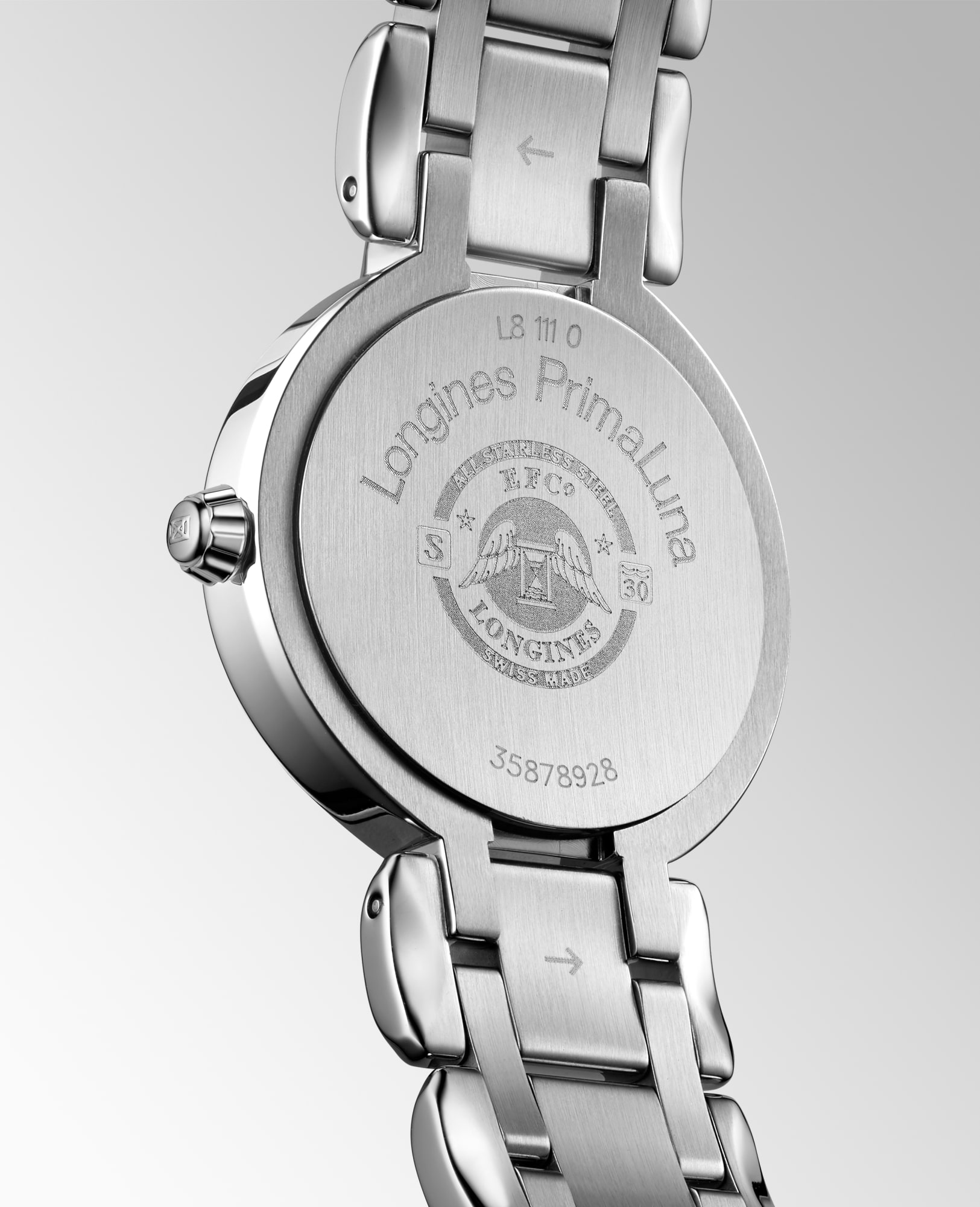 Longines Primaluna Automatic watch 26.5mm, Silver L81110716 Longines Primaluna Automatic watch 26.5mm, Silver L81110716