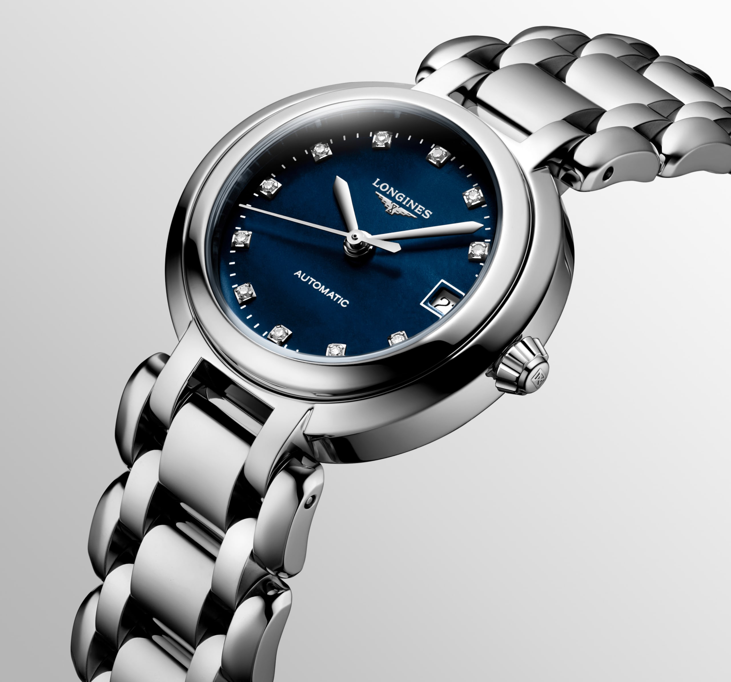 Longines PRIMALUNA automatic stainless steel Watch - L8.111.4.98.6