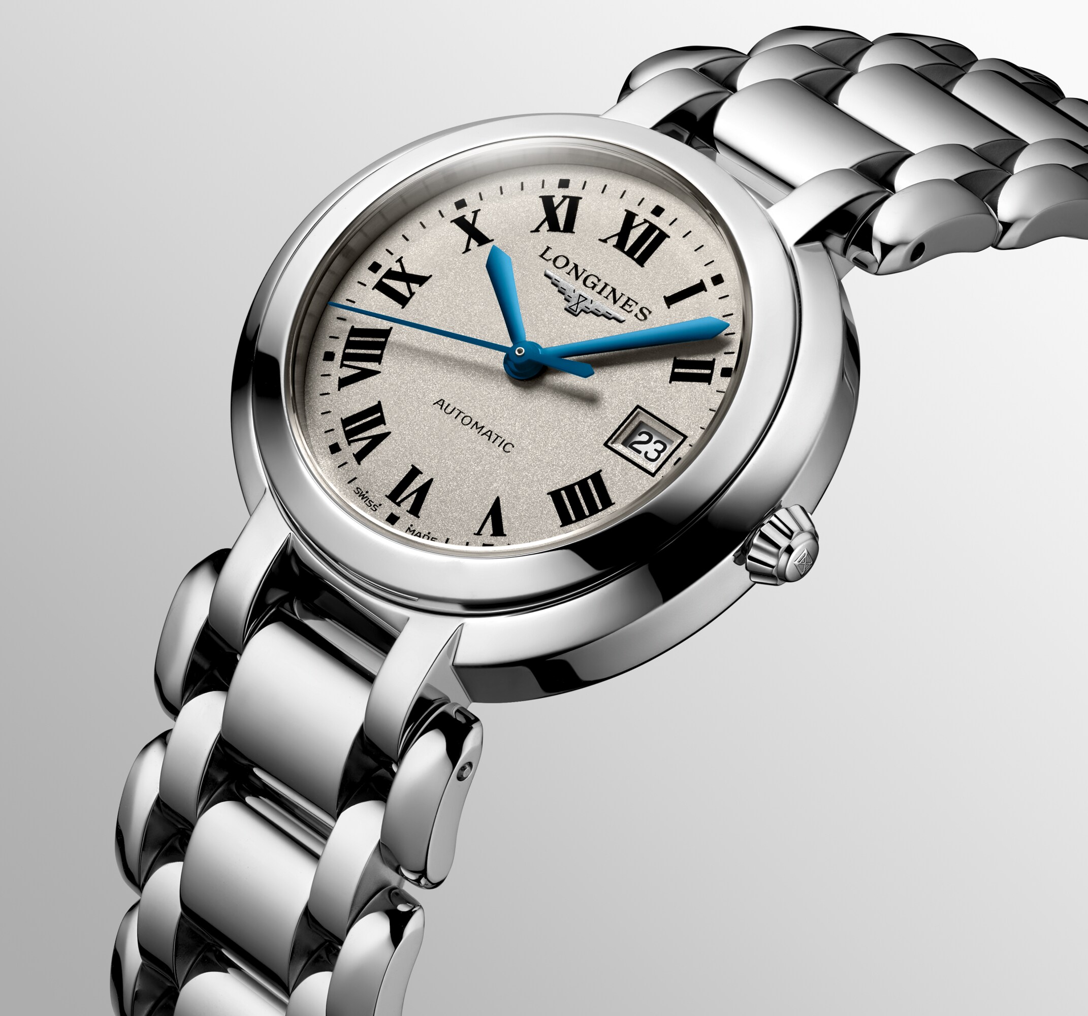 Longines Primaluna Automatic watch 30mm, Silver L81134716 Longines Primaluna Automatic watch 30mm, Silver L81134716