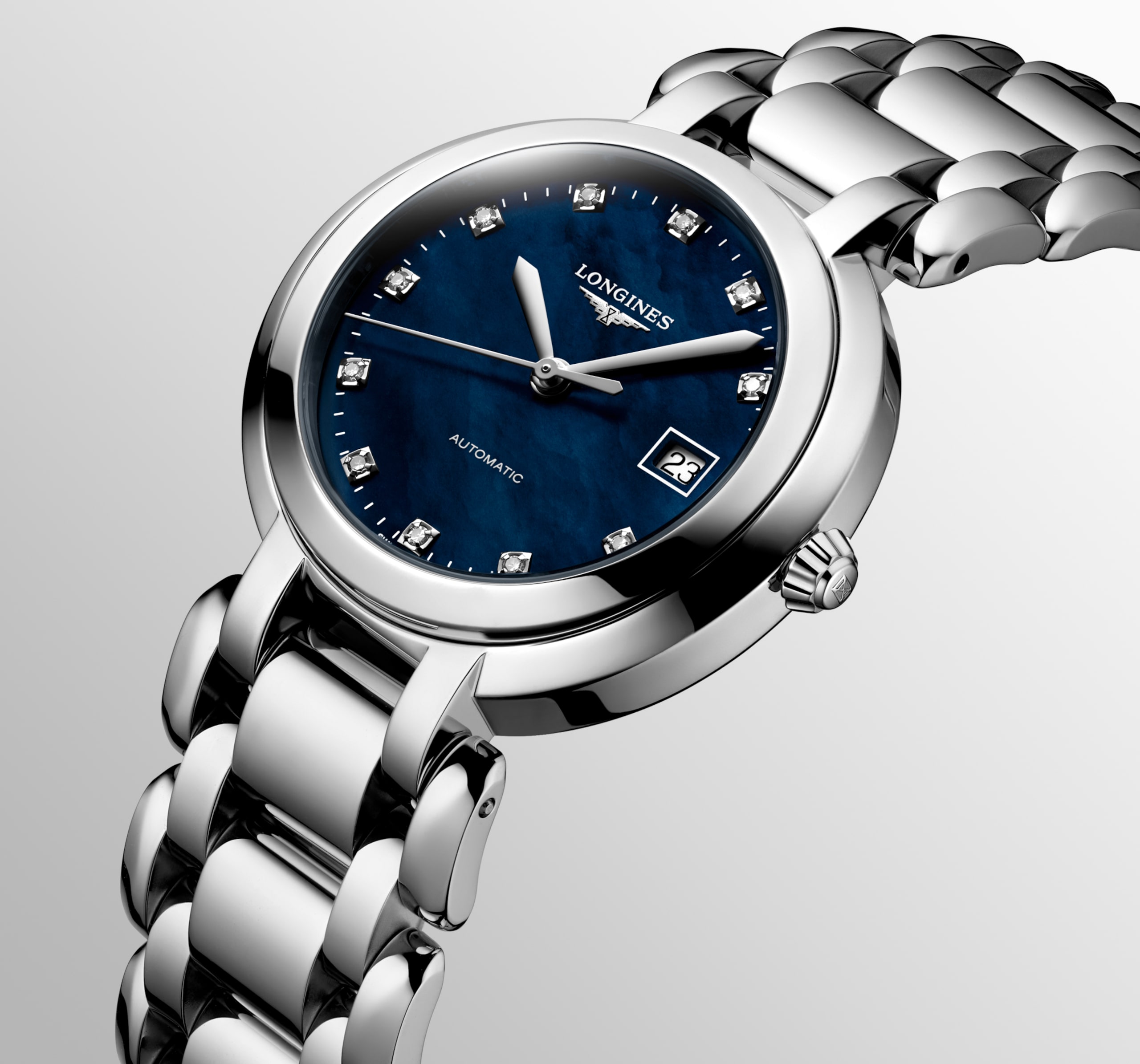 Longines PRIMALUNA automatico acciaio inossidabile Watch - L8.113.4.98.6