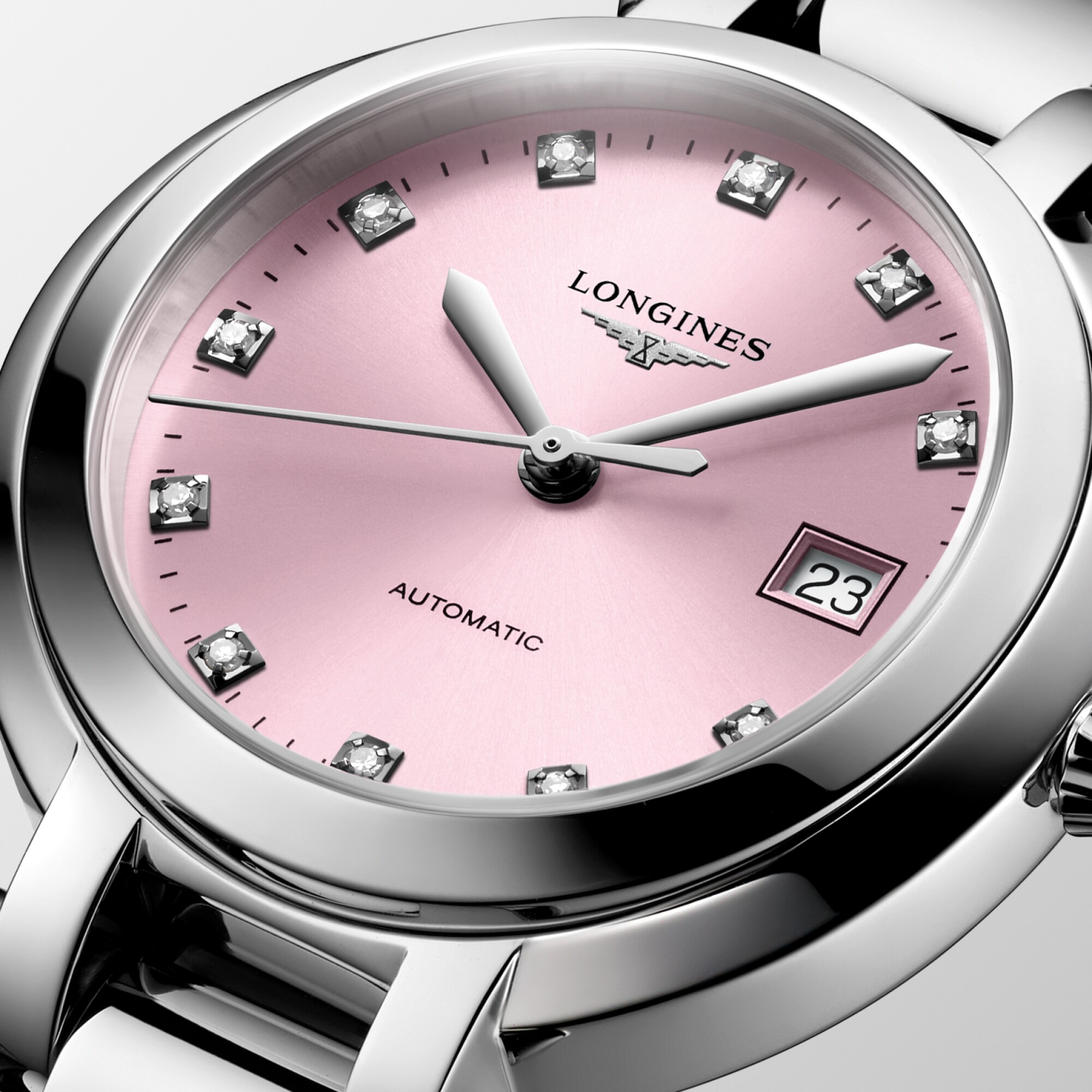 Longines Primaluna Automatic watch 30mm, Sunray pink Longines Primaluna Automatic watch 30mm, Sunray pink