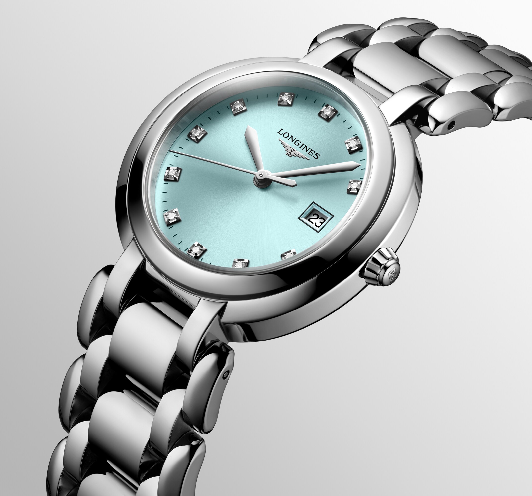 Longines Primaluna Quartz watch 30mm, Sunray blue L81224906 Longines Primaluna Quartz watch 30mm, Sunray blue L81224906