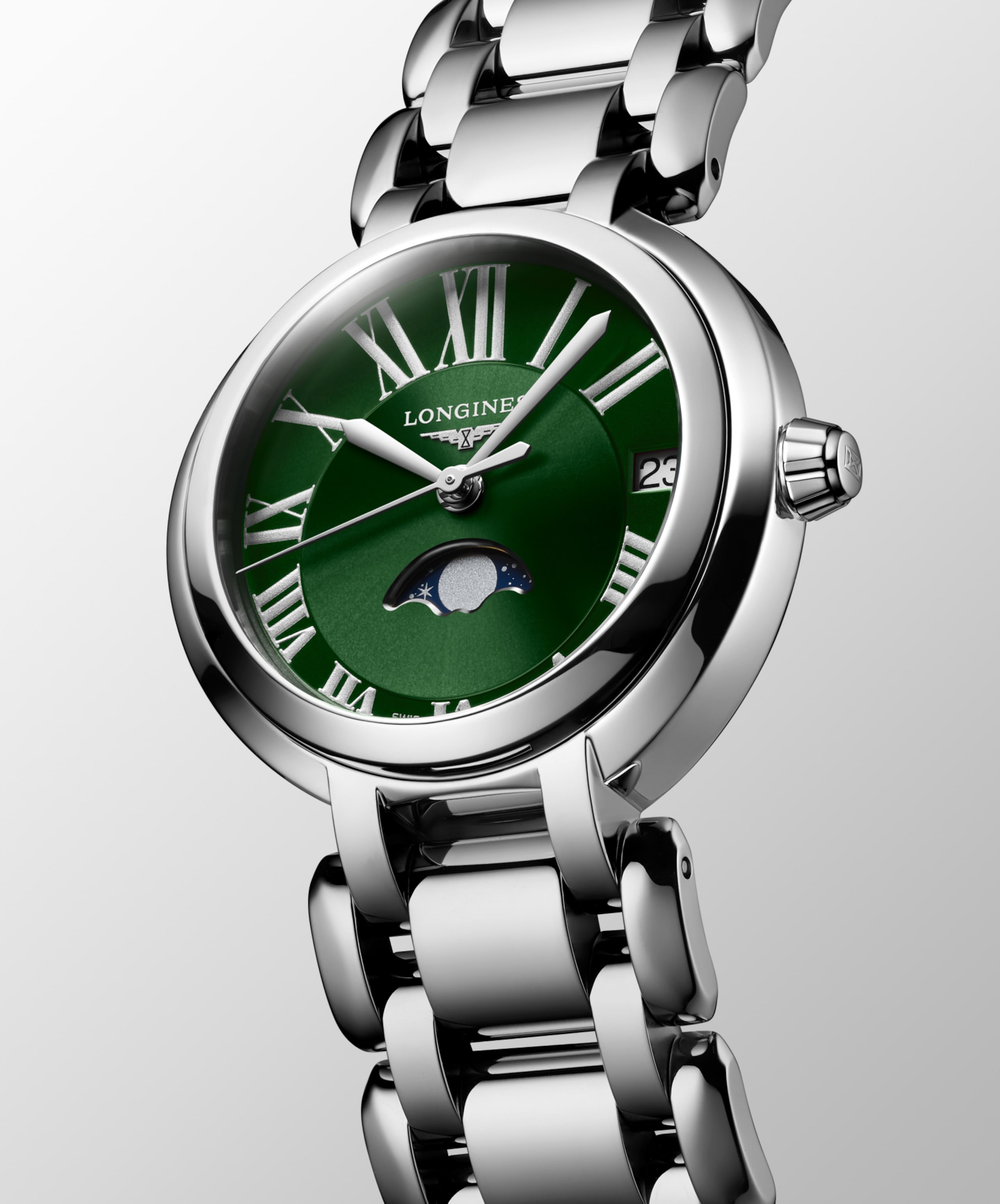 Longines PRIMALUNA MOONPHASE quartz stainless steel Watch - L8.115.4.61.6