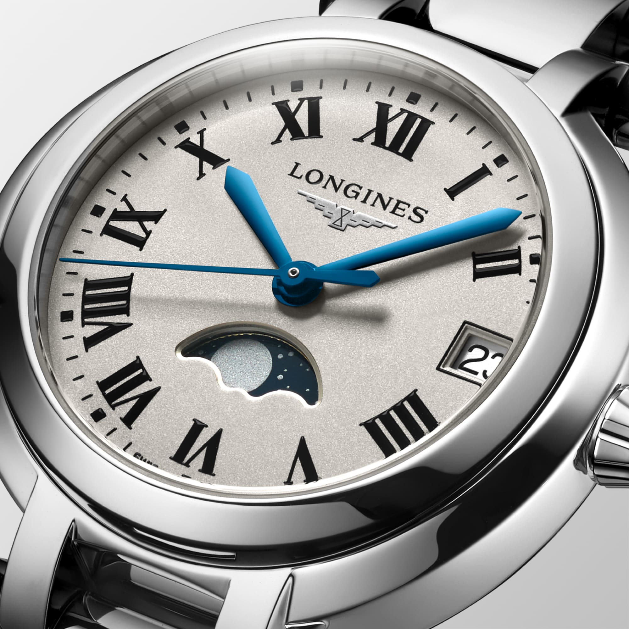 Lune様 LONGINES PRIMALUNA MOONPHASE クォーツ、ステンレススティール