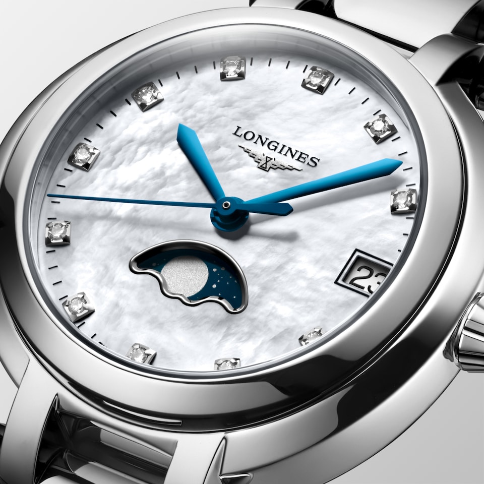 Longines PrimaLuna Moonphase 30.50mm Cadran Nacre Blanche - L8.115.4.87.6