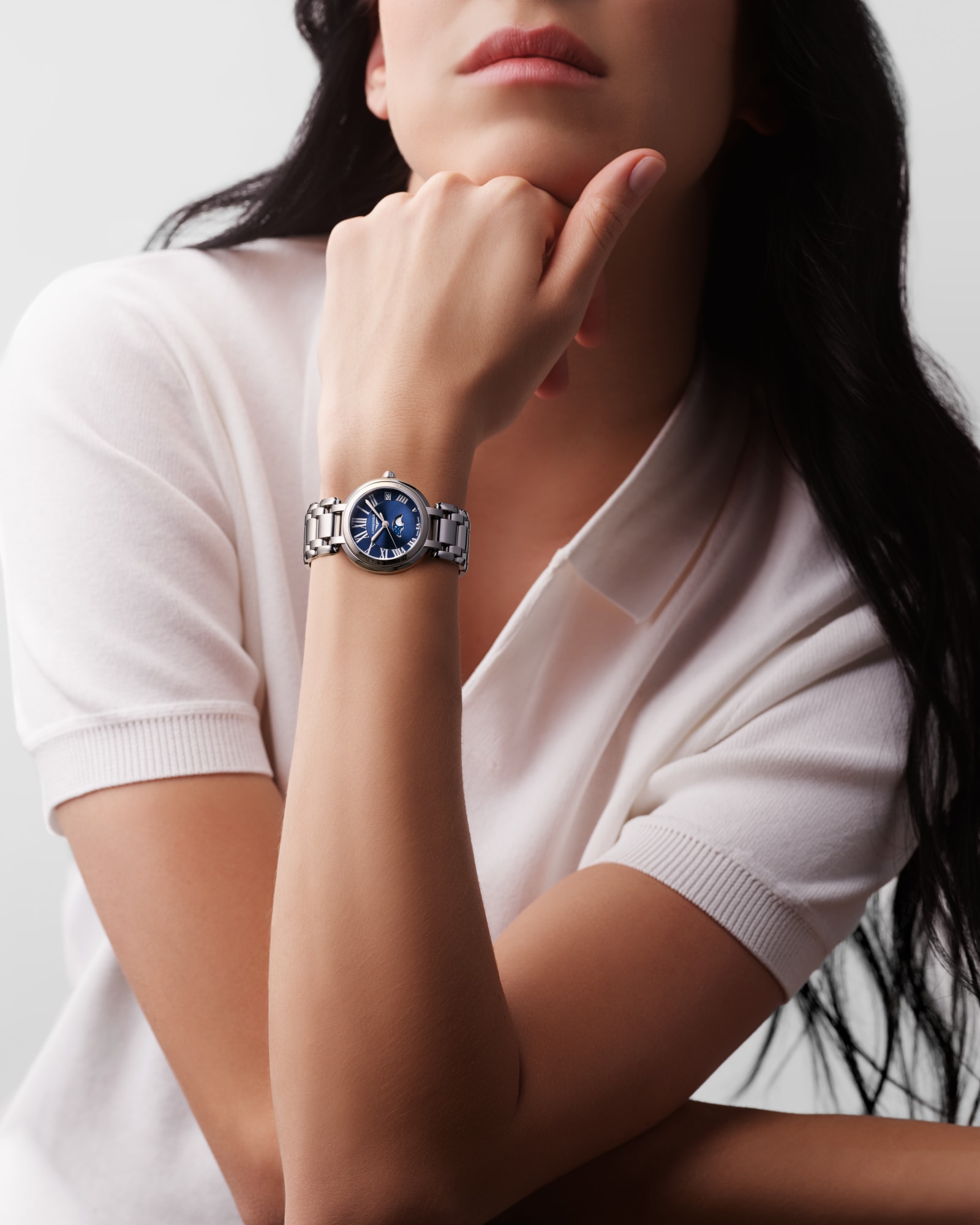 Longines Primaluna Quartz watch 30.5mm, Blue L81154916