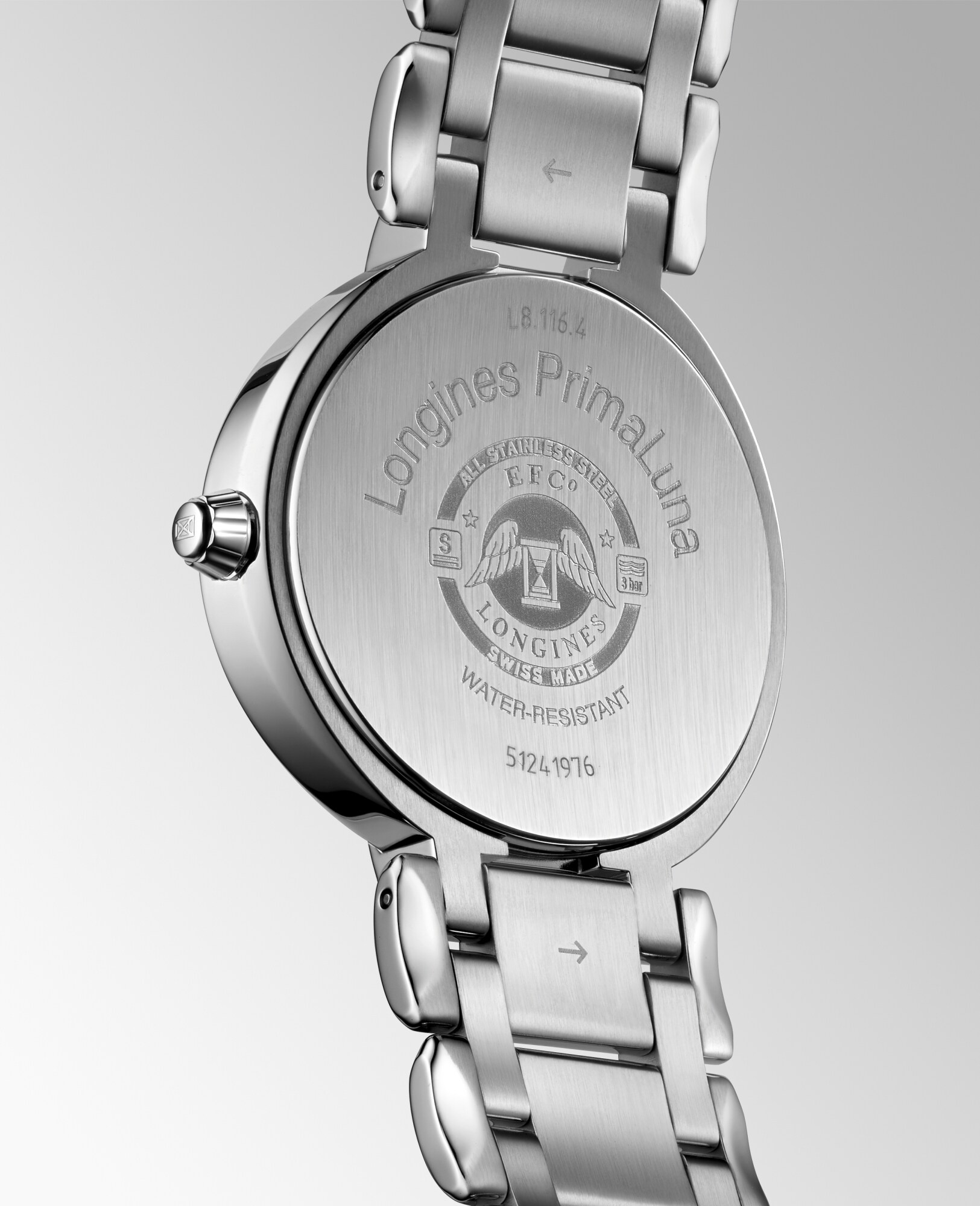 Longines Primaluna Moonphase Quartz watch 34mm, White mother Longines Primaluna Moonphase Quartz watch 34mm, White mother