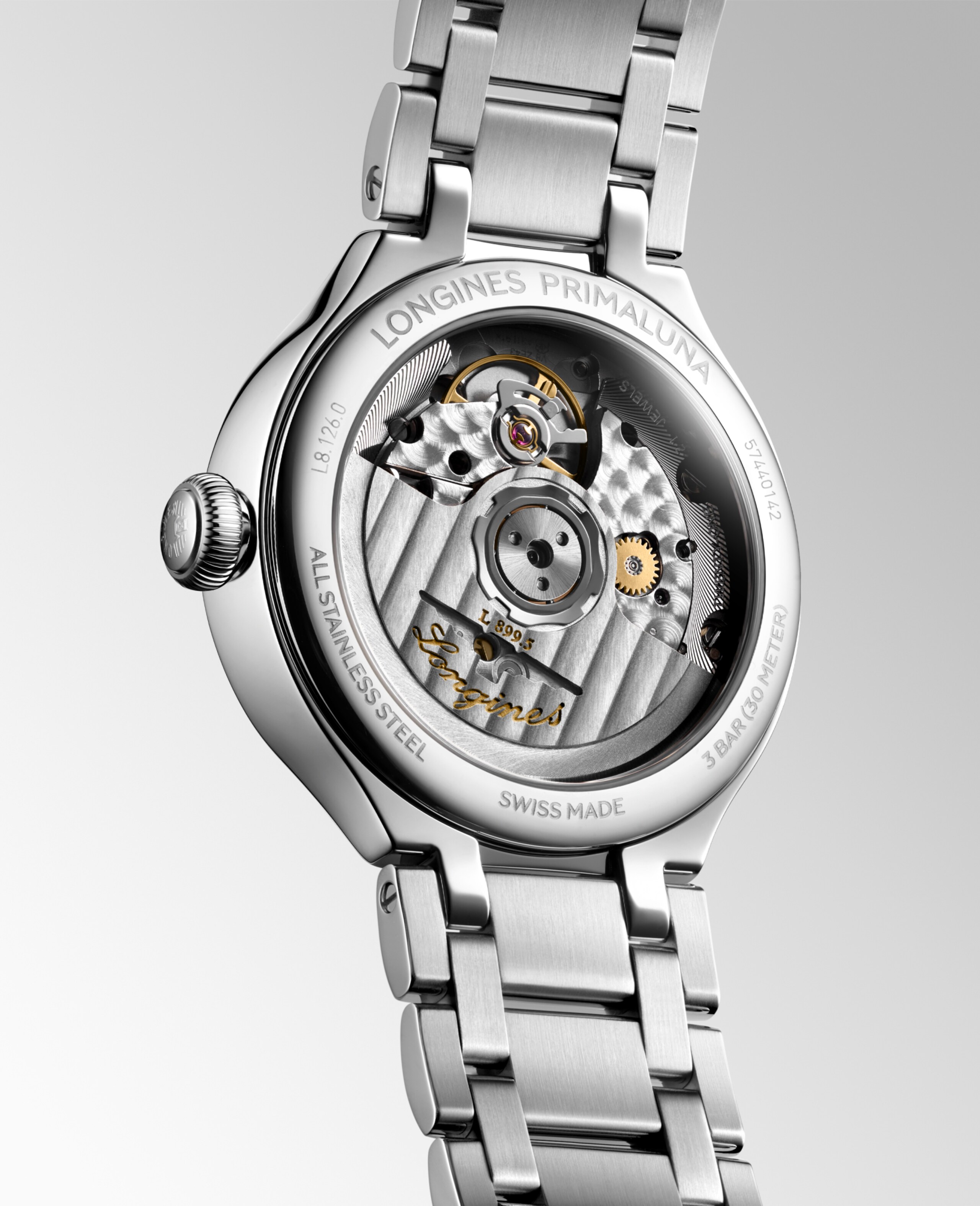 Longines PRIMALUNA MOONPHASE Автоподзавод Нержавеющая сталь Watch - L8.126.0.71.6