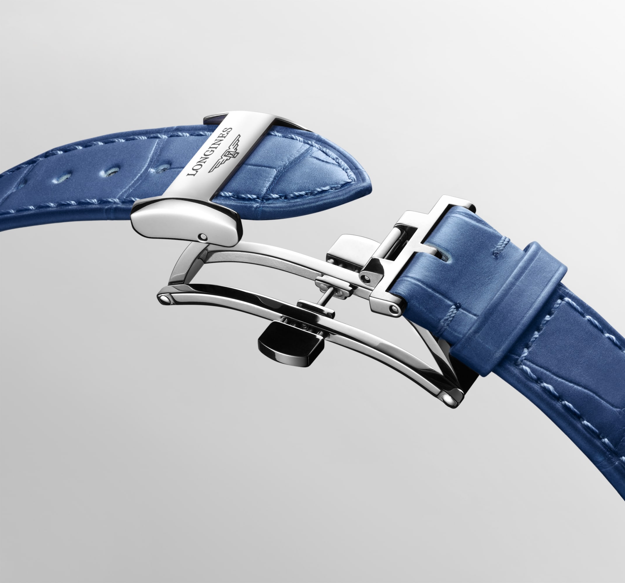 LONGINES PRIMALUNA MOONPHASE Automatic, Stainless Steel, Blue