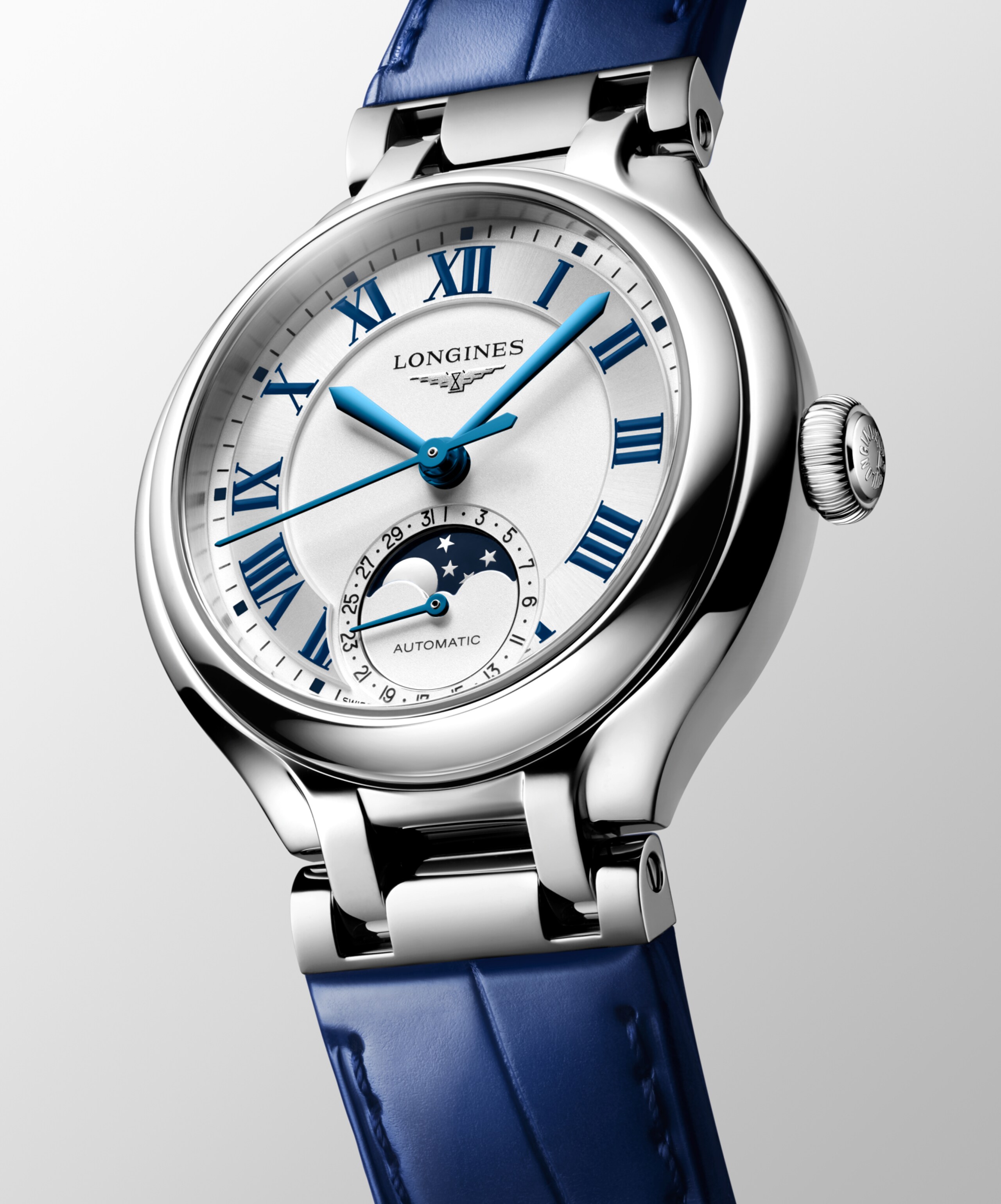 Longines PRIMALUNA MOONPHASE Automatic Stainless steel Watch - L8.126.4.71.2