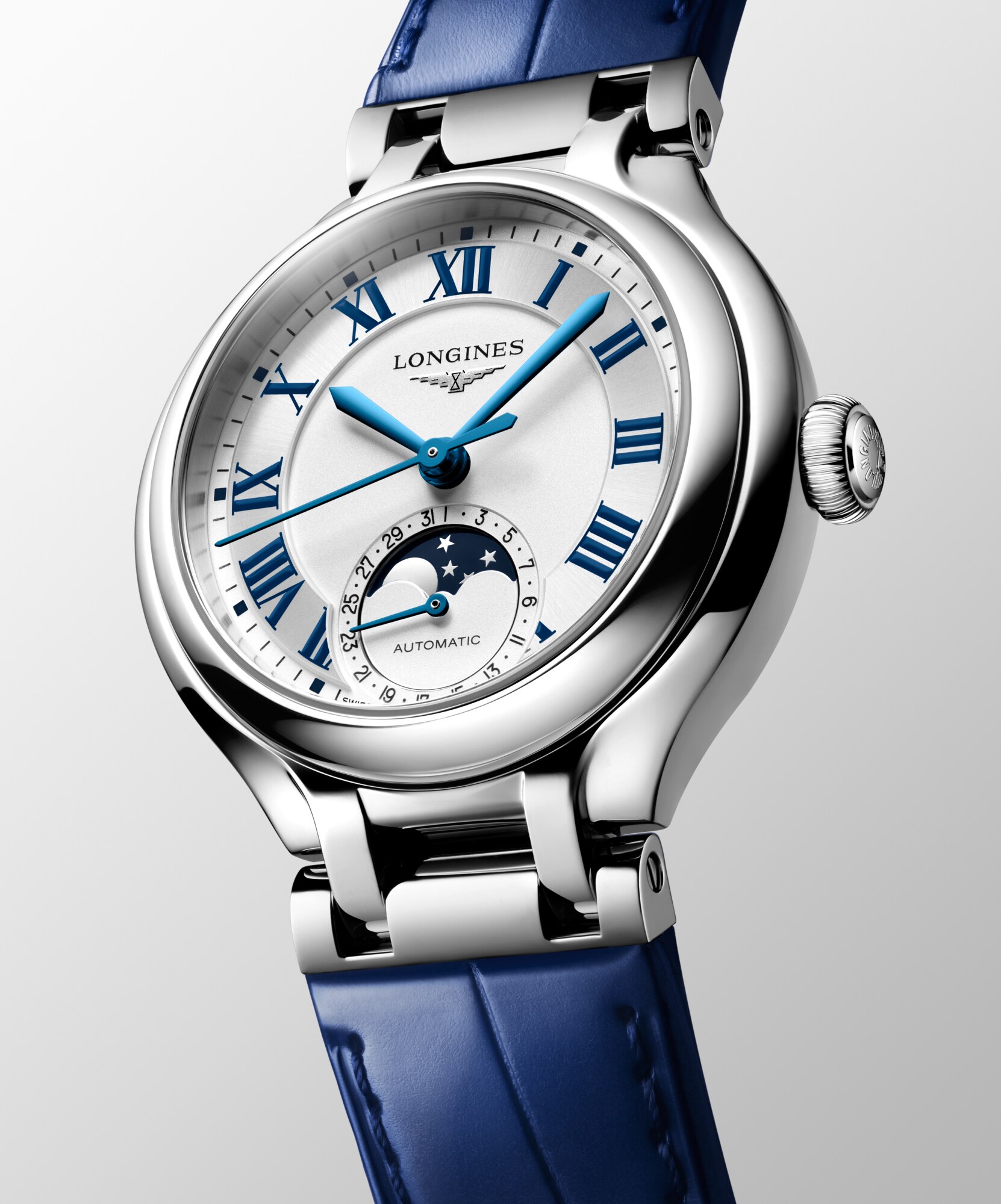 LONGINES PRIMALUNA MOONPHASE Automatic, Stainless Steel
