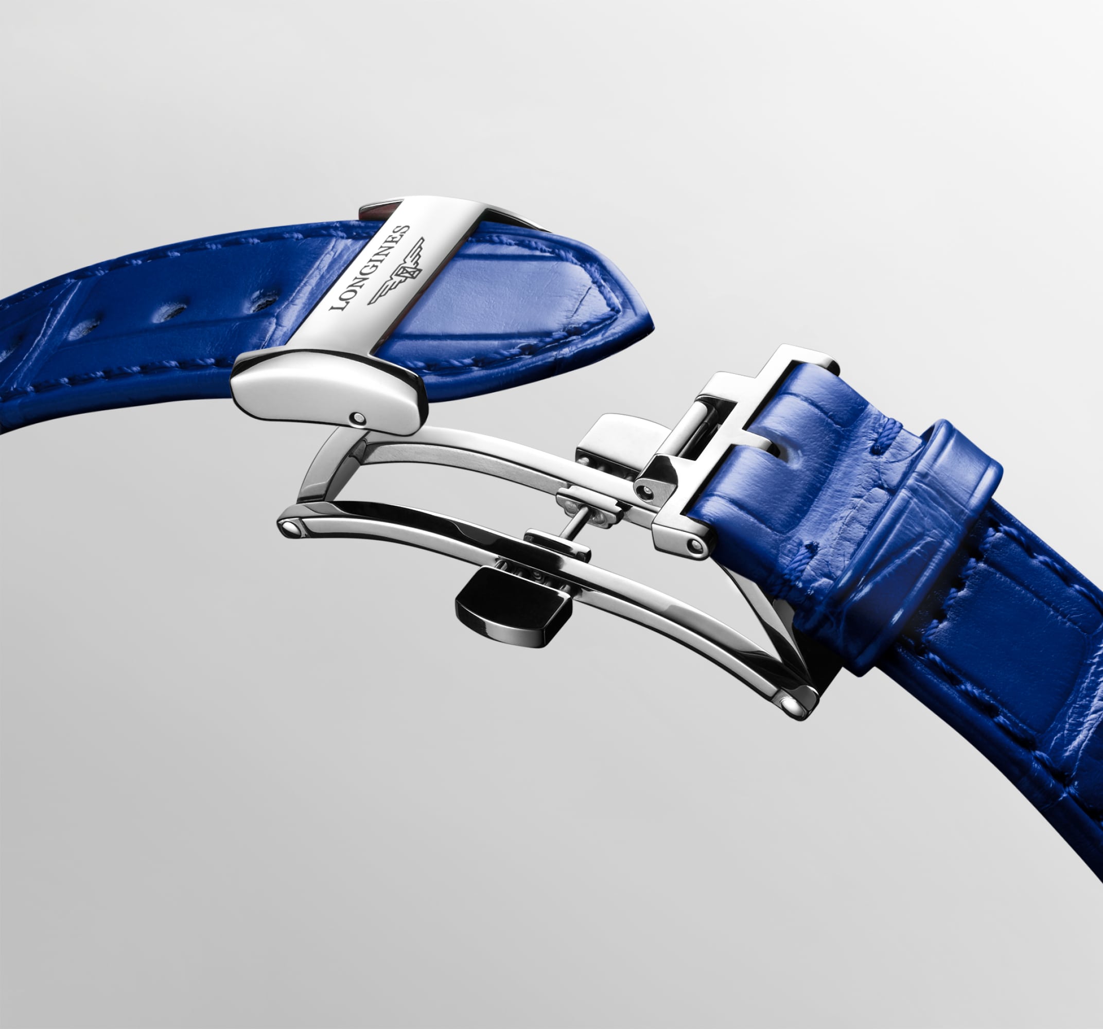 LONGINES PRIMALUNA MOONPHASE Automatic, Stainless Steel, Opaline