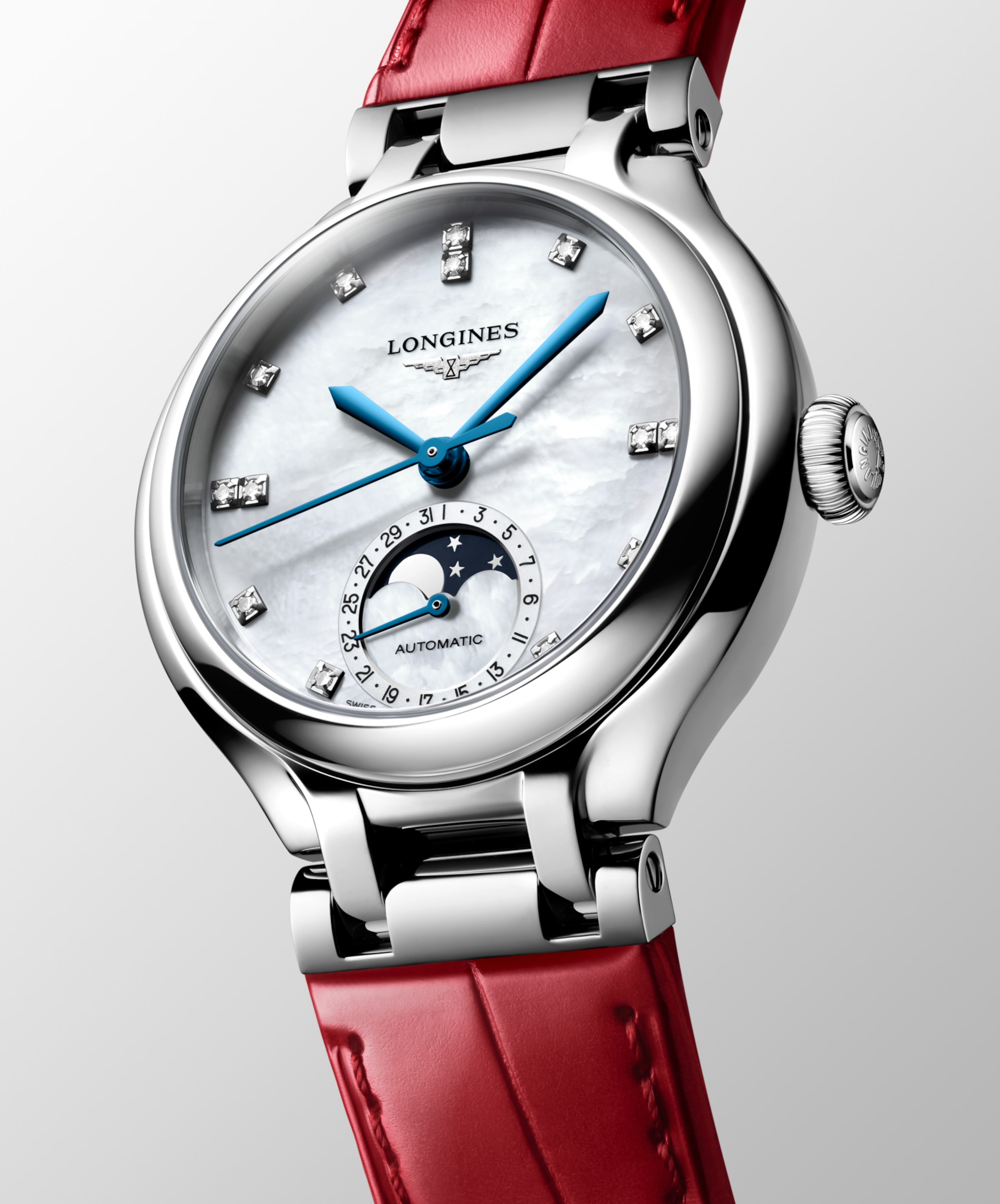 Longines primaluna moonphase automatik edelstahl Watch - l8.126.4.87.2