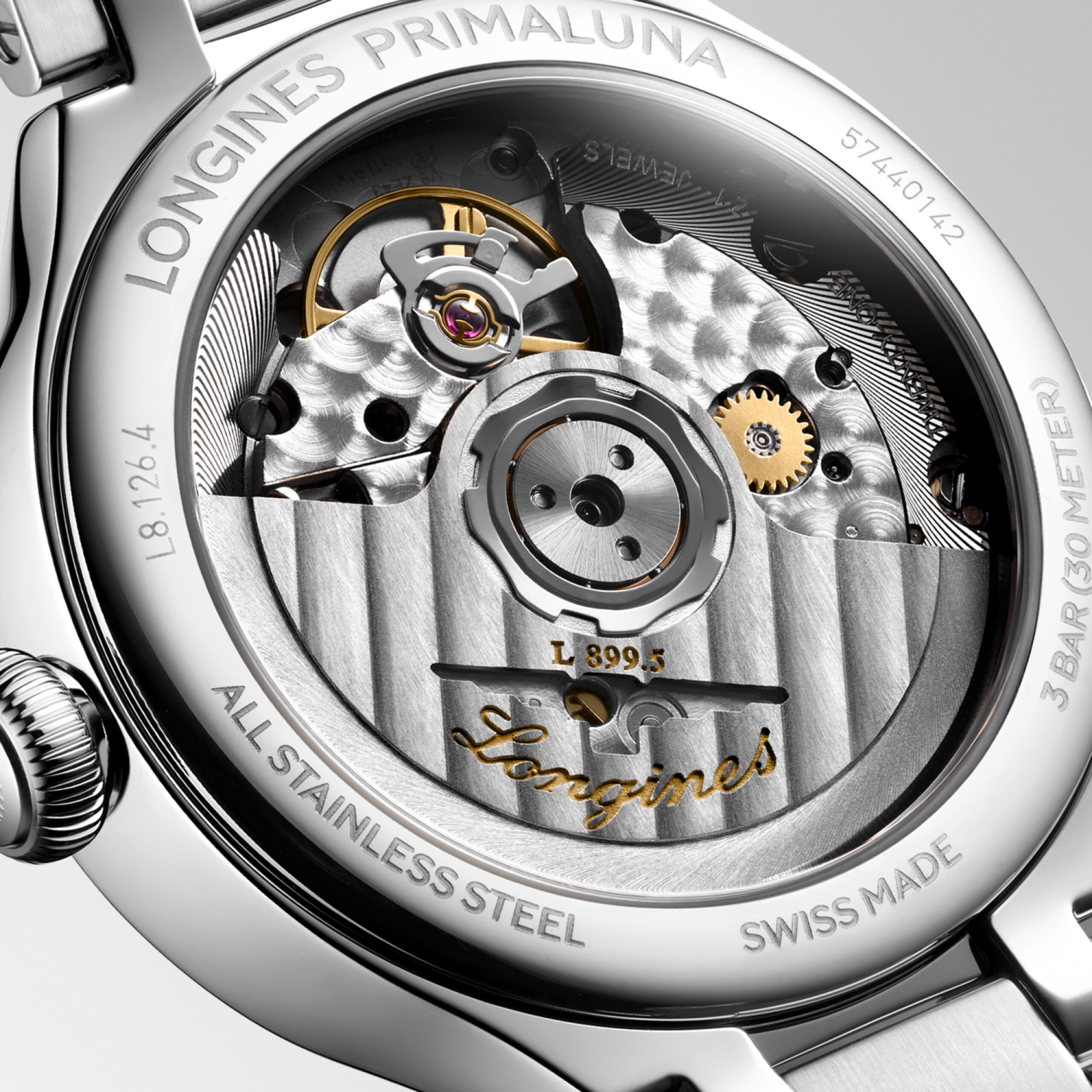 Longines PRIMALUNA MOONPHASE Automatic Stainless steel Watch - L8.126.4.87.6
