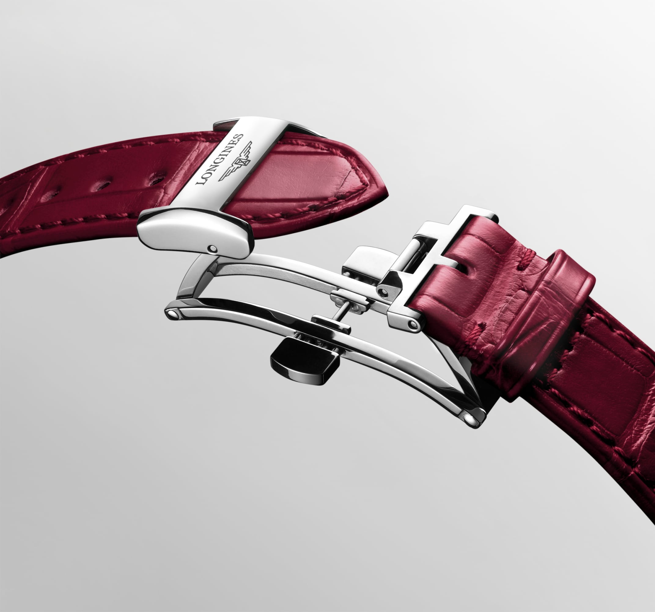 LONGINES PRIMALUNA MOONPHASE Automatic, Stainless Steel And Rose