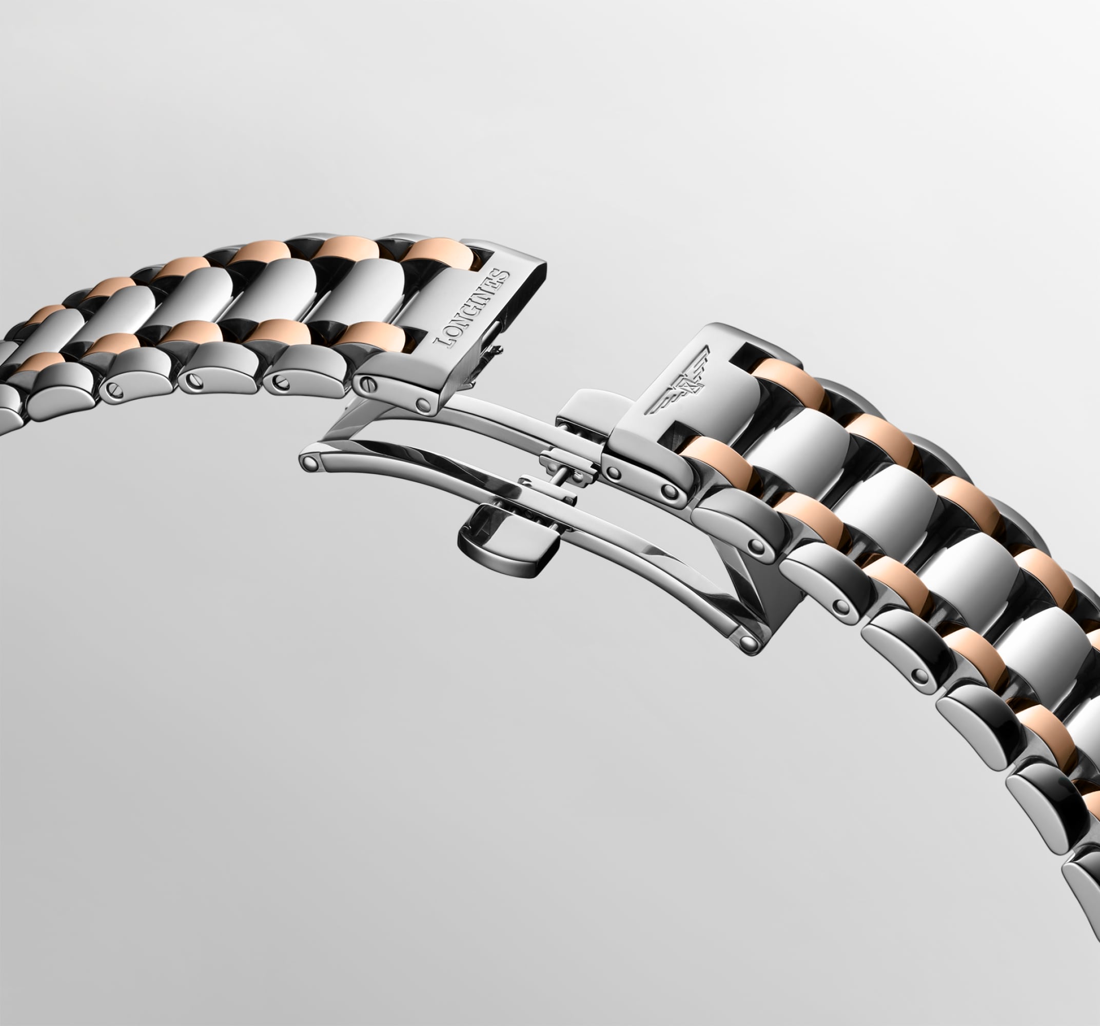 LONGINES PRIMALUNA MOONPHASE Automatic, Stainless Steel And 18