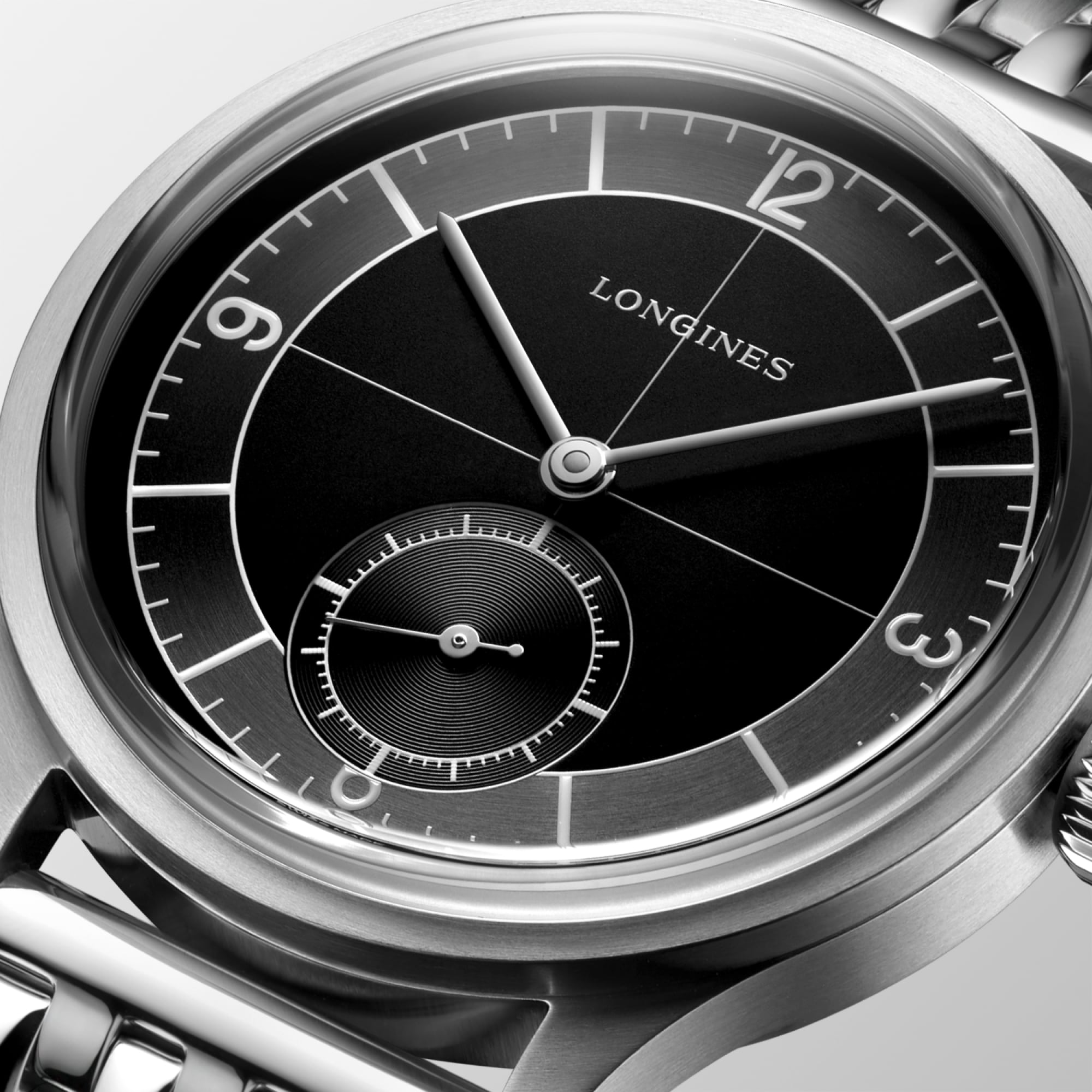 LONGINES SECTOR DIAL | Ø 38.50 mm, ブラック | L2.828.4.53.6