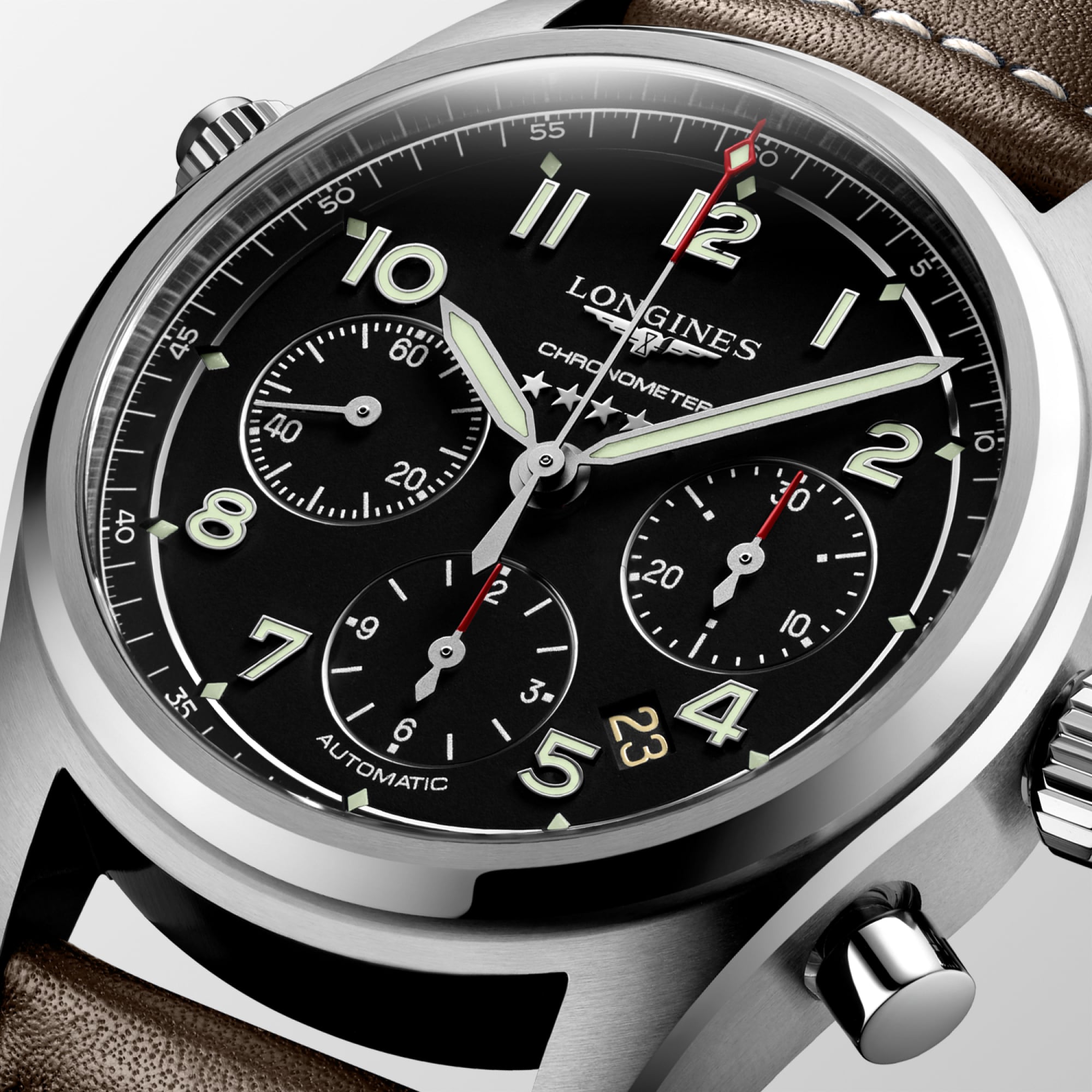 LONGINES SPIRIT CHRONOGRAPH | Ø 42.00 mm, マットブラック | L3