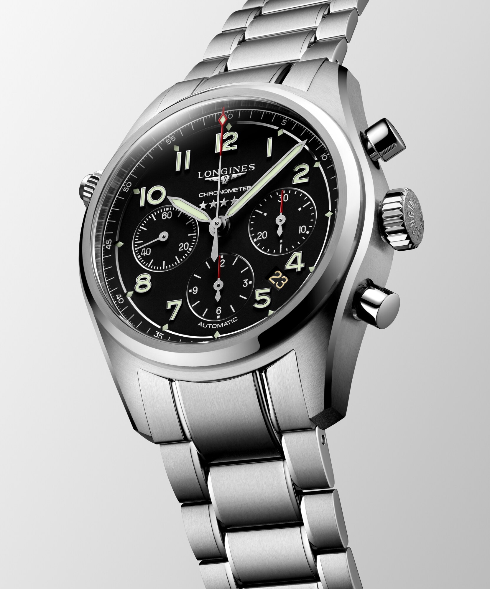 LONGINES SPIRIT CHRONOGRAPH Automatic, Stainless Steel