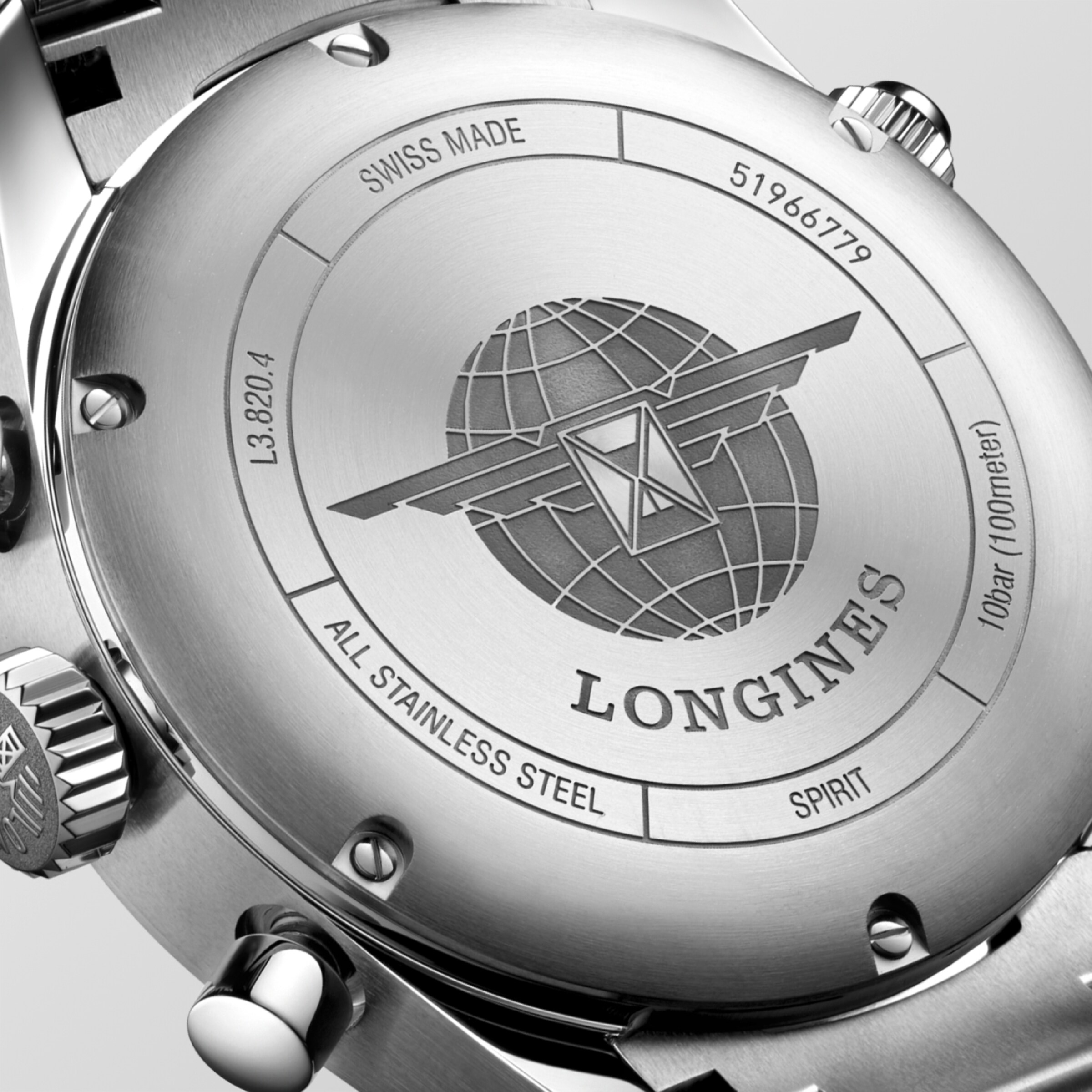 Longines SPIRIT Automatic Stainless steel Watch - L3.820.4.73.6