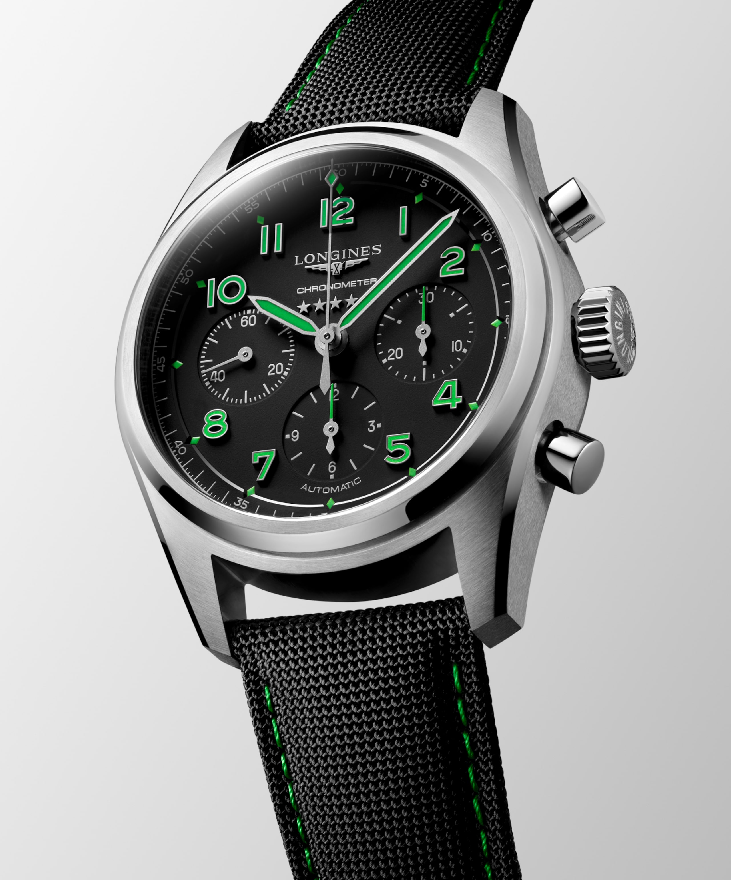 Longines SPIRIT CHRONOGRAPH automatic titanium Watch - L3.829.1.53.2