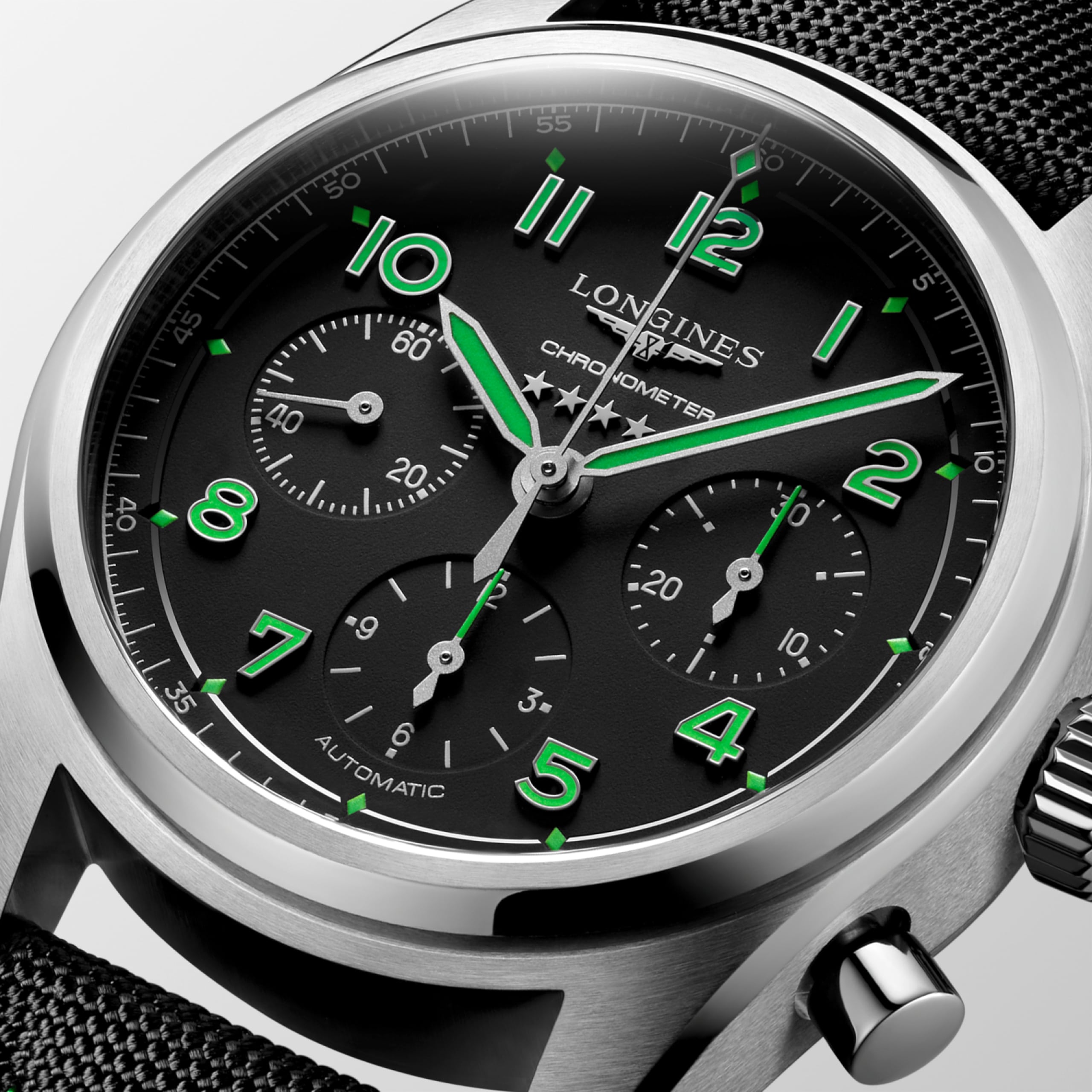 Longines SPIRIT CHRONOGRAPH automatic titanium Watch - L3.829.1.53.2