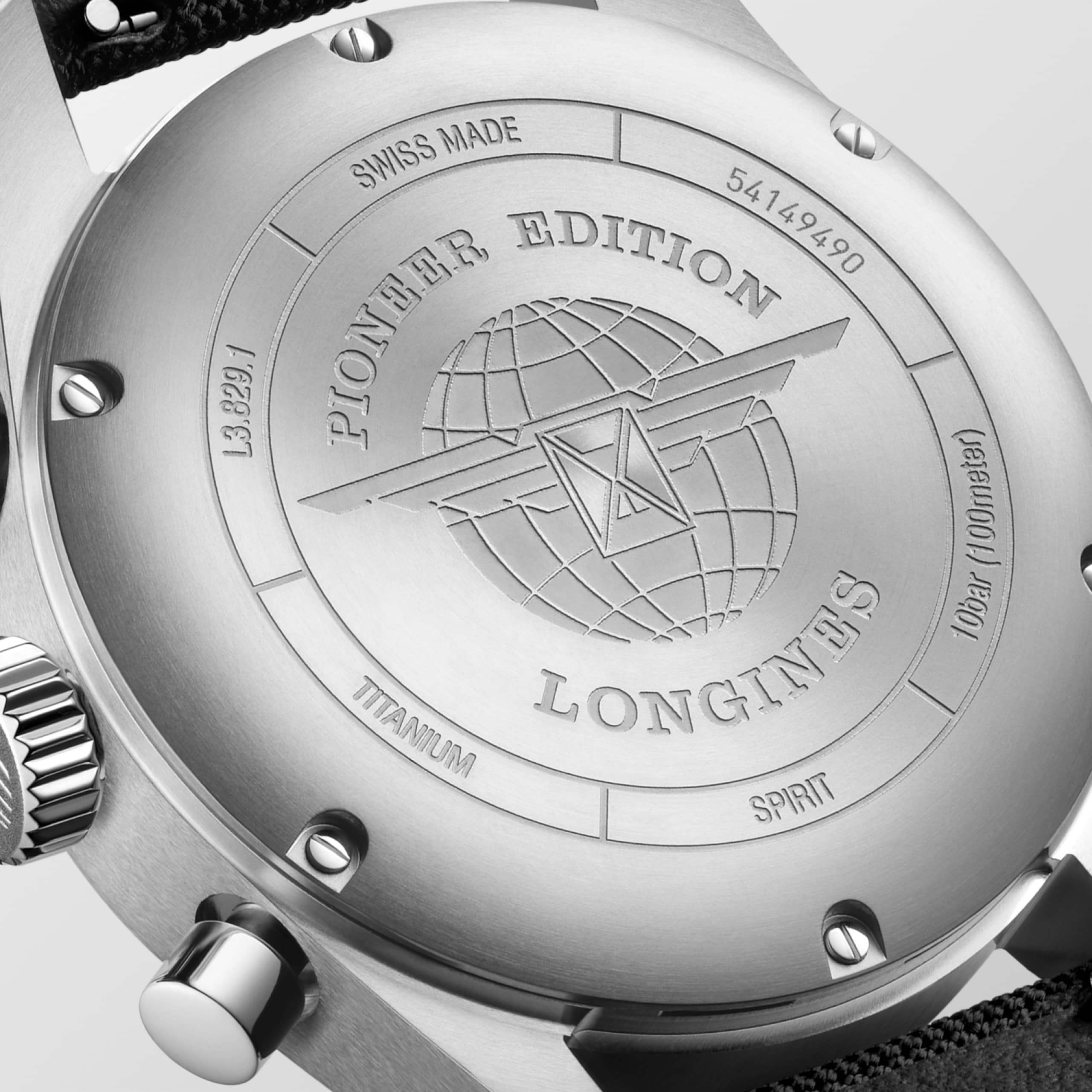 Longines SPIRIT CHRONOGRAPH automatic titanium Watch - L3.829.1.53.2