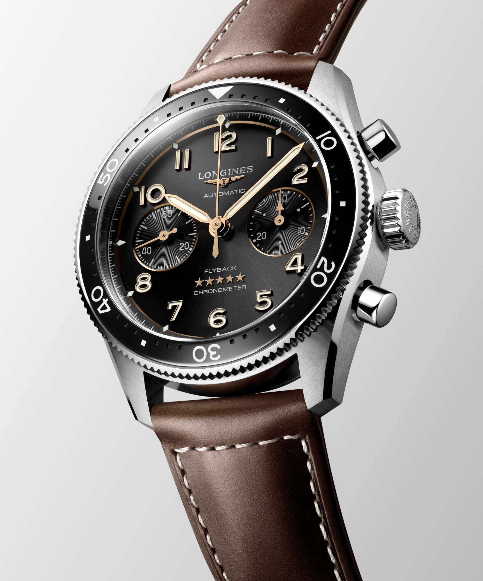 LONGINES SPIRIT FLYBACK | Ø 42.00 mm, Sunray Black | L3.821.4.53.2