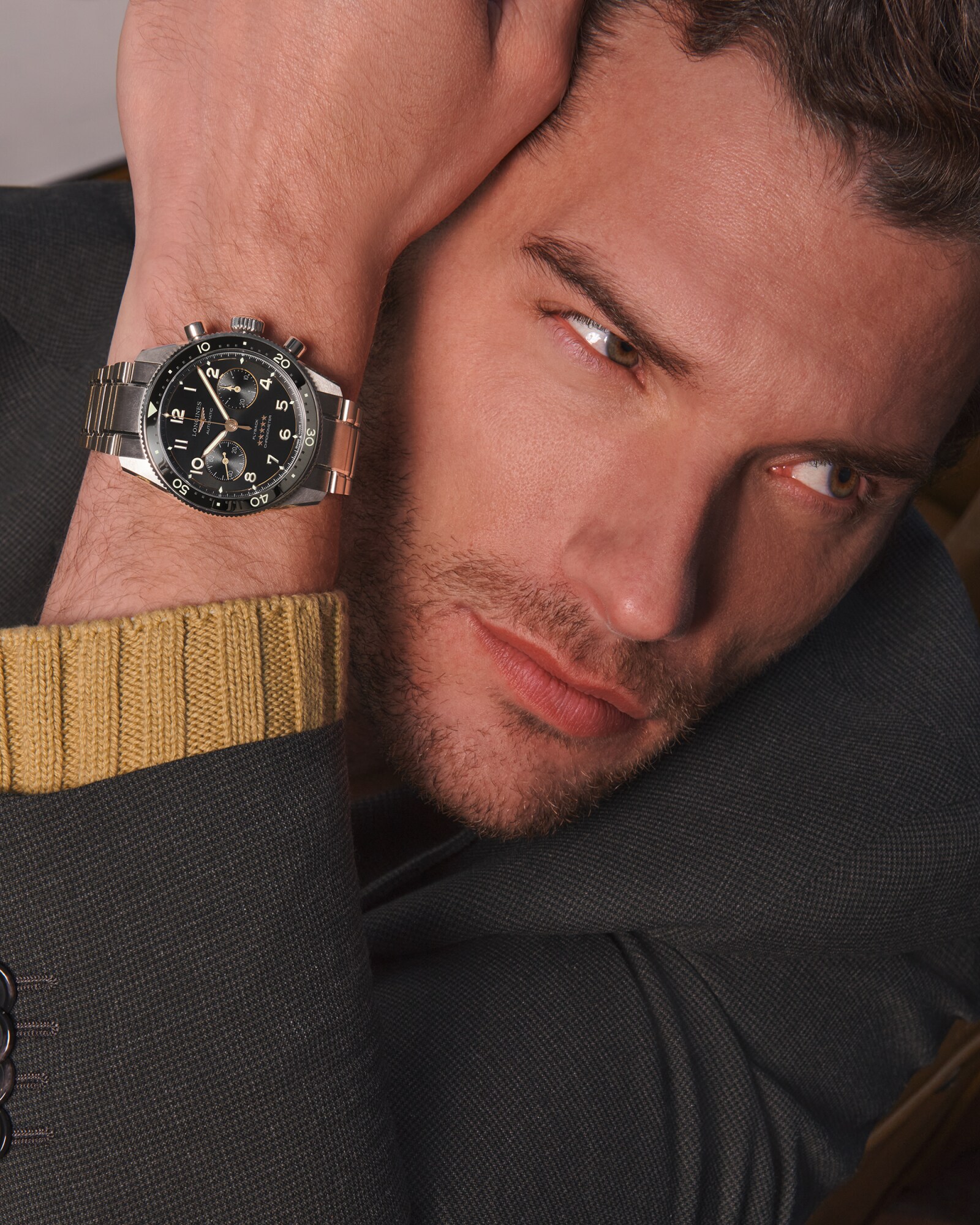 LONGINES SPIRIT FLYBACK Automatic, Stainless Steel And