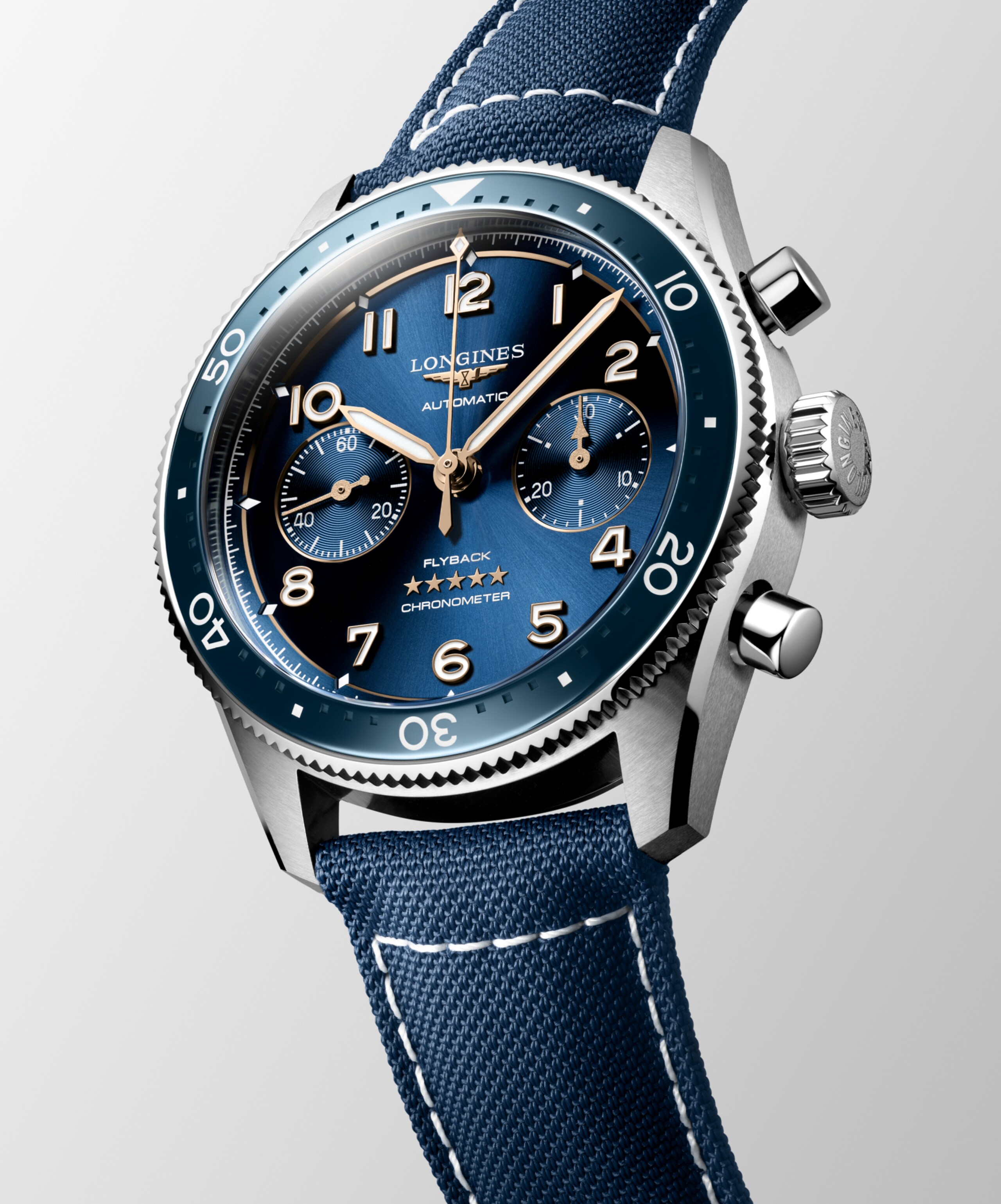 Longines SPIRIT FLYBACK Αυτόματο Ανοξείδωτο ατσάλι και κεραμική στεφάνη Watch - L3.821.4.93.2