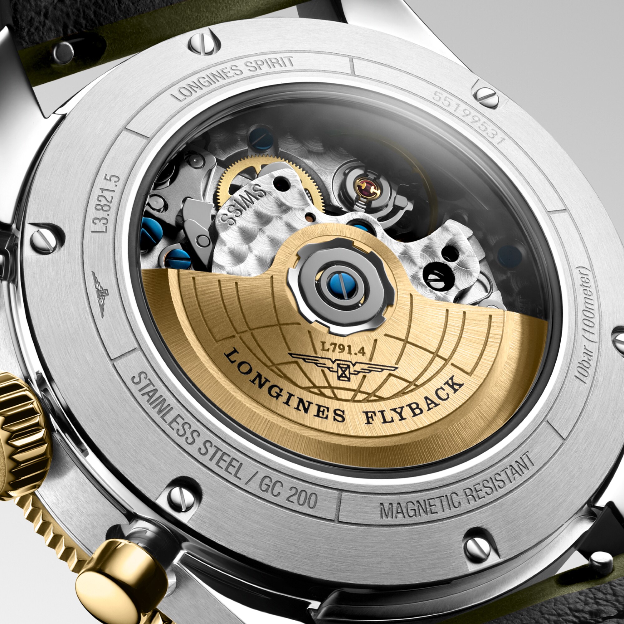 LONGINES SPIRIT FLYBACK | Ø 42.00 mm, Green | L3.821.5.53.2