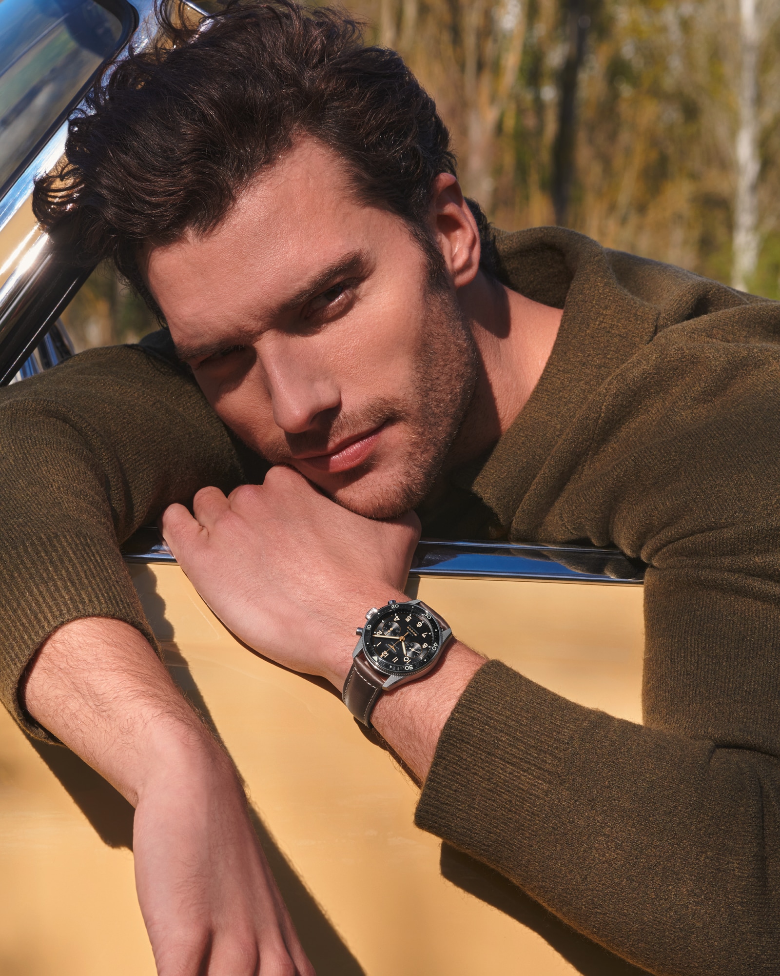 LONGINES SPIRIT FLYBACK TITANIUM 自動巻、チタン＆セラミック