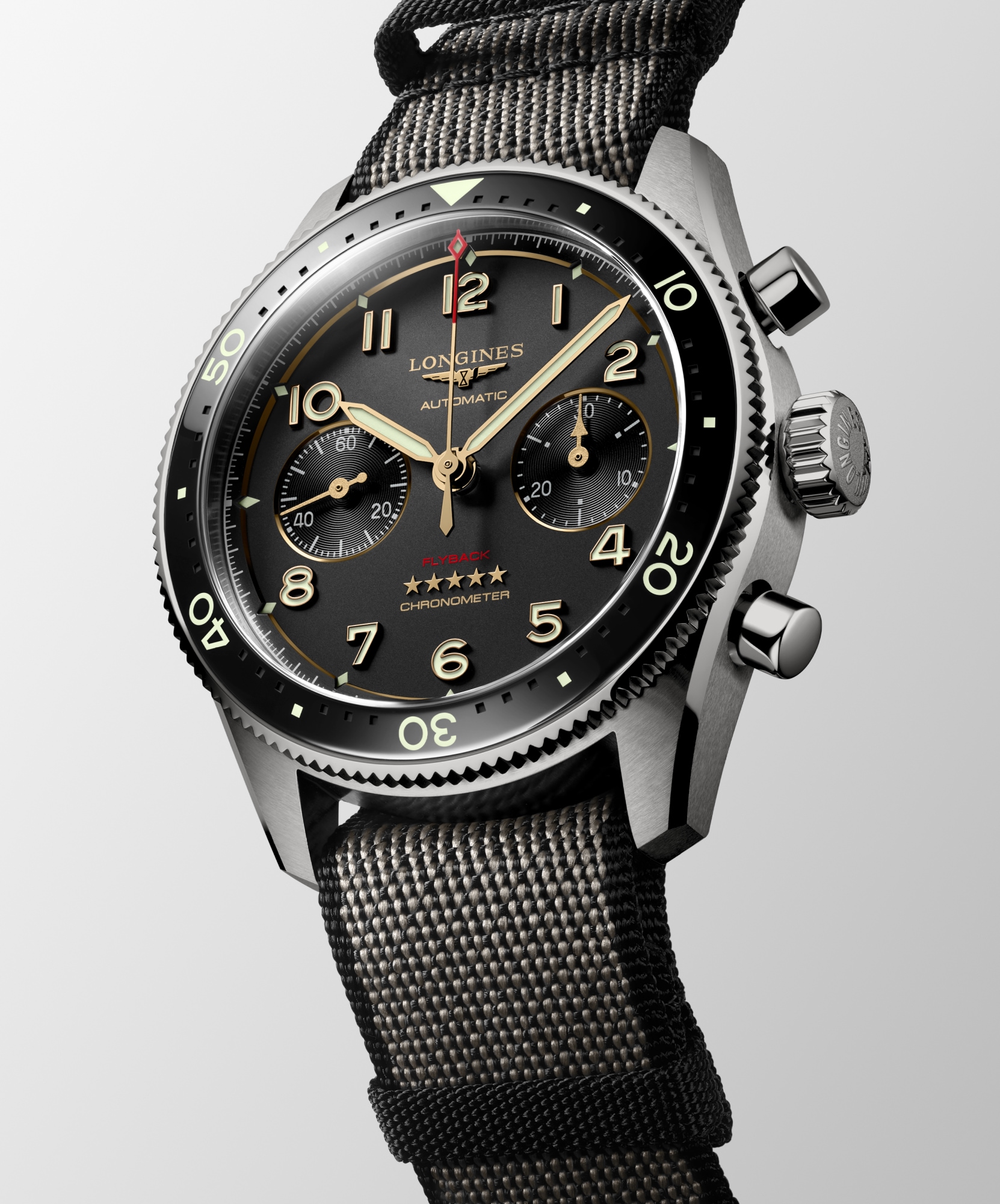 LONGINES SPIRIT FLYBACK TITANIUM | Ø 42.00 mm, Anthracite | L3
