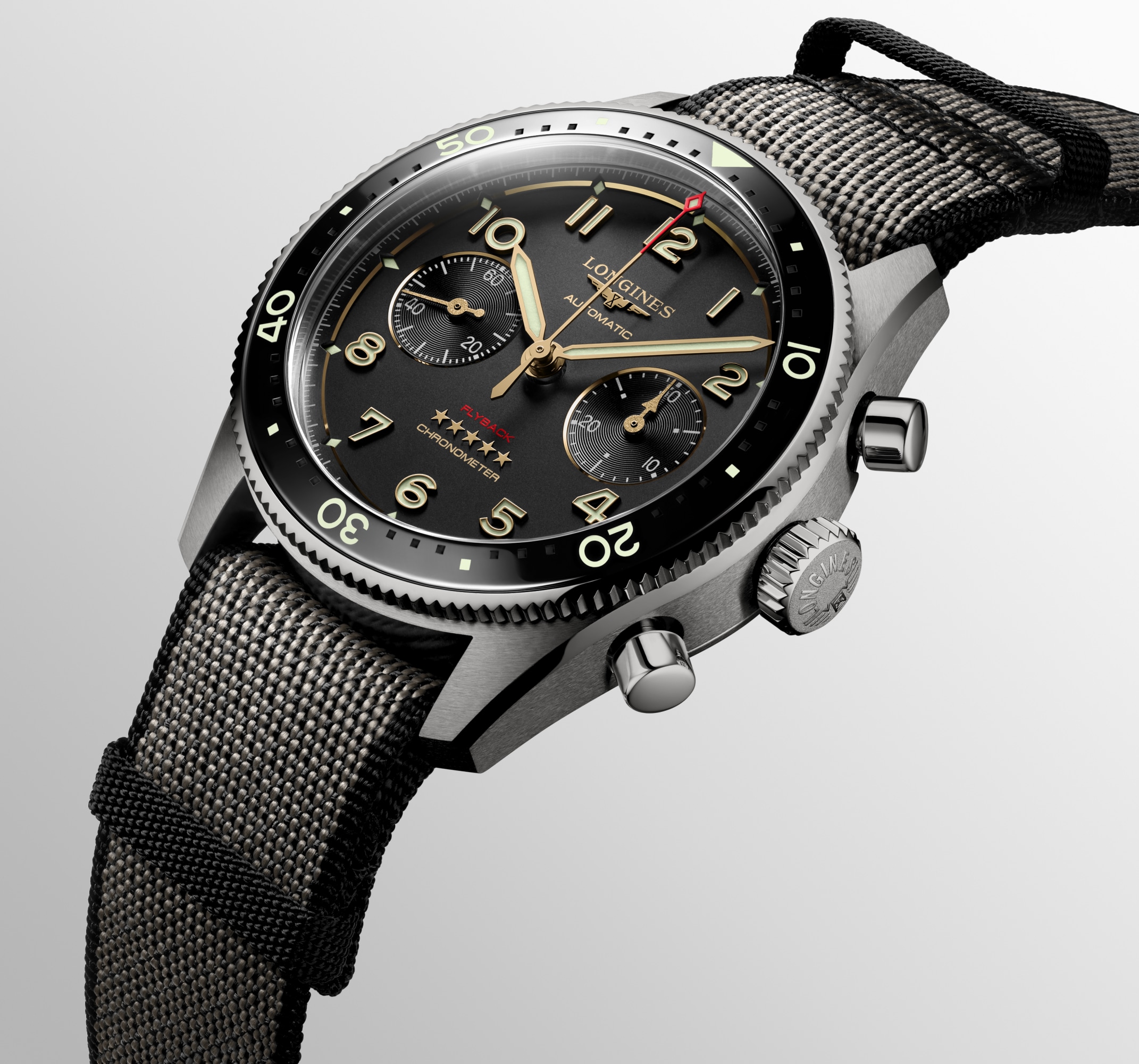 LONGINES SPIRIT FLYBACK TITANIUM | Ø 42.00 mm, アンスラサイト | L3