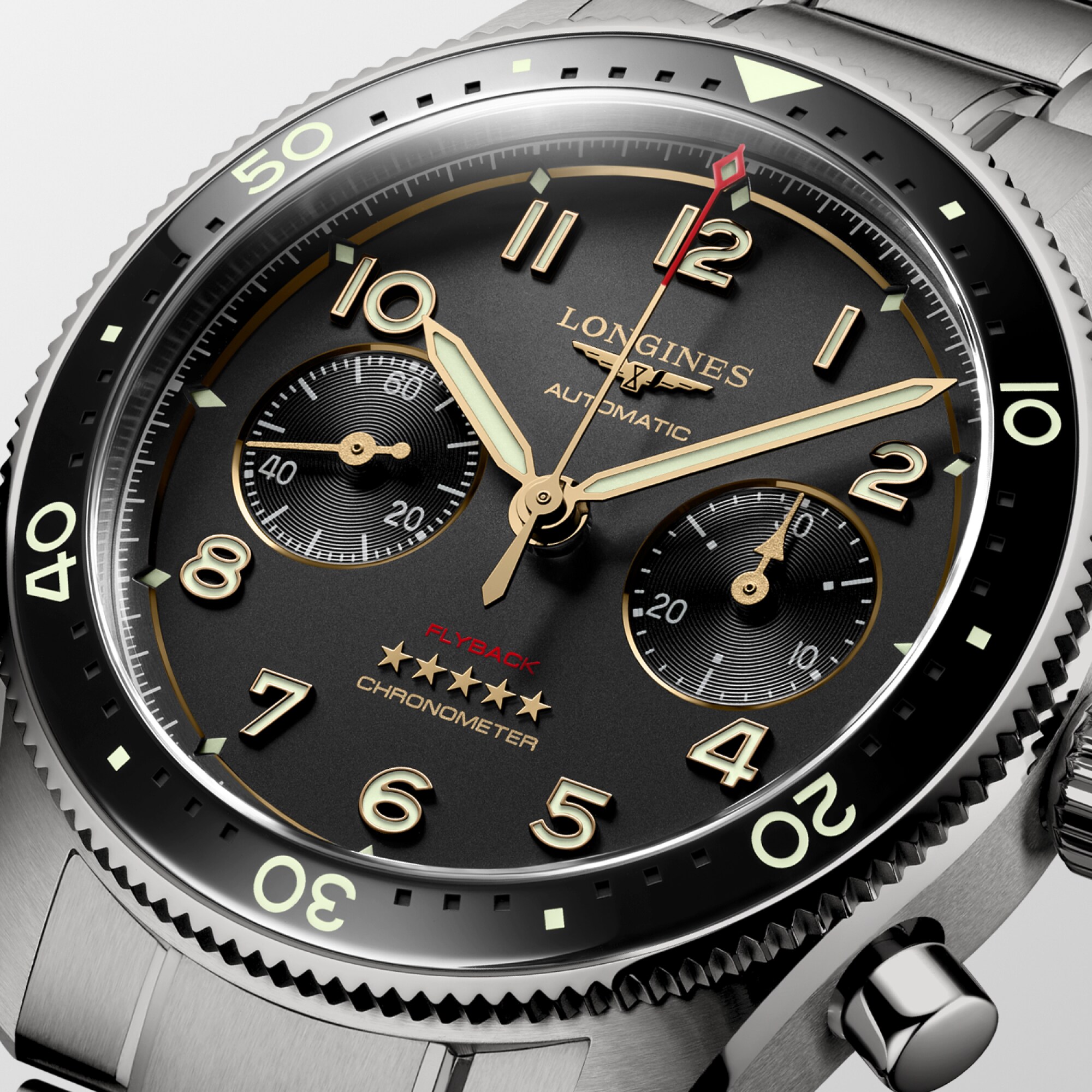 LONGINES SPIRIT FLYBACK TITANIUM Automatic, Titanium And LONGINES SPIRIT FLYBACK TITANIUM Automatic, Titanium And