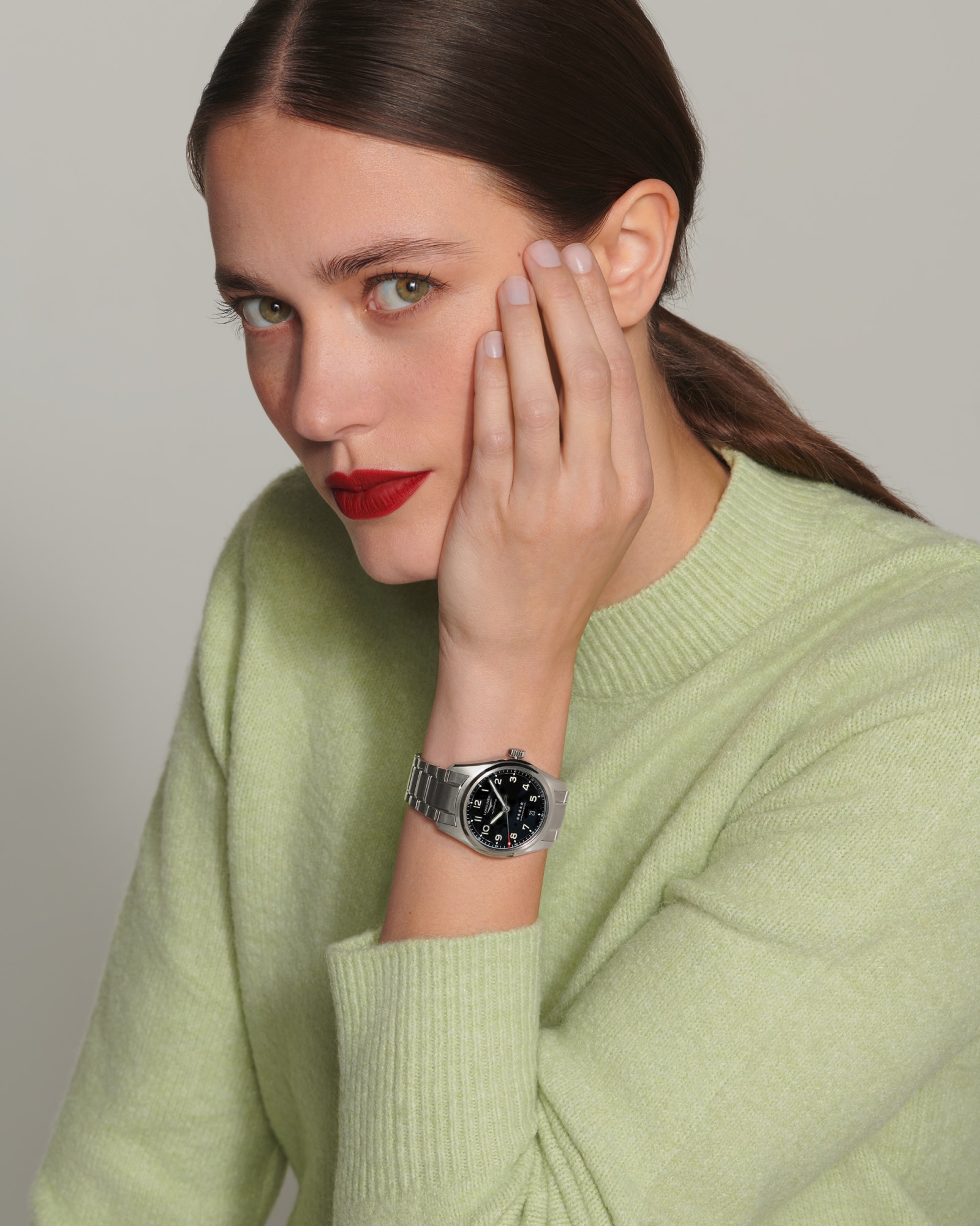ロンジン スピリット | Ø 37.00 mm, マットブラック | L3.410.4.53.6