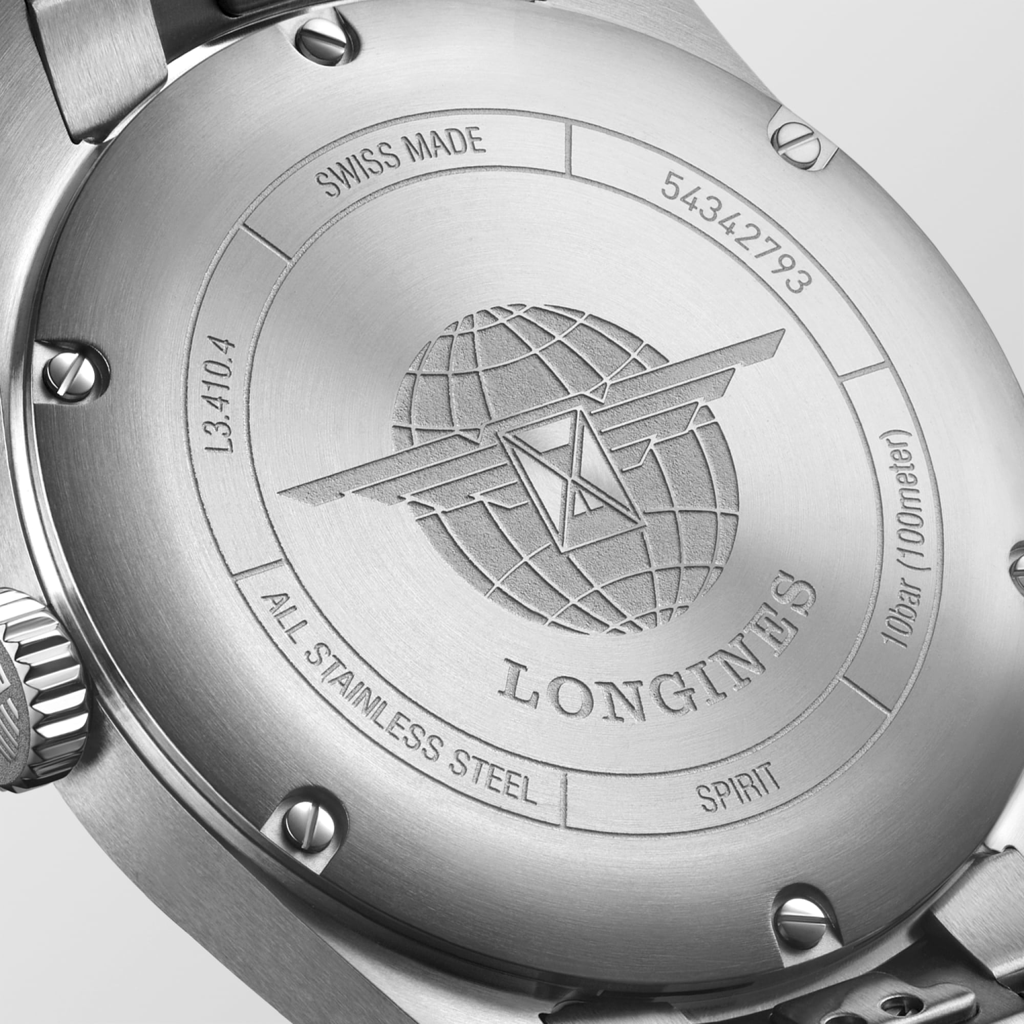 ロンジン スピリット | Ø 37.00 mm, マットブラック | L3.410.4.53.6