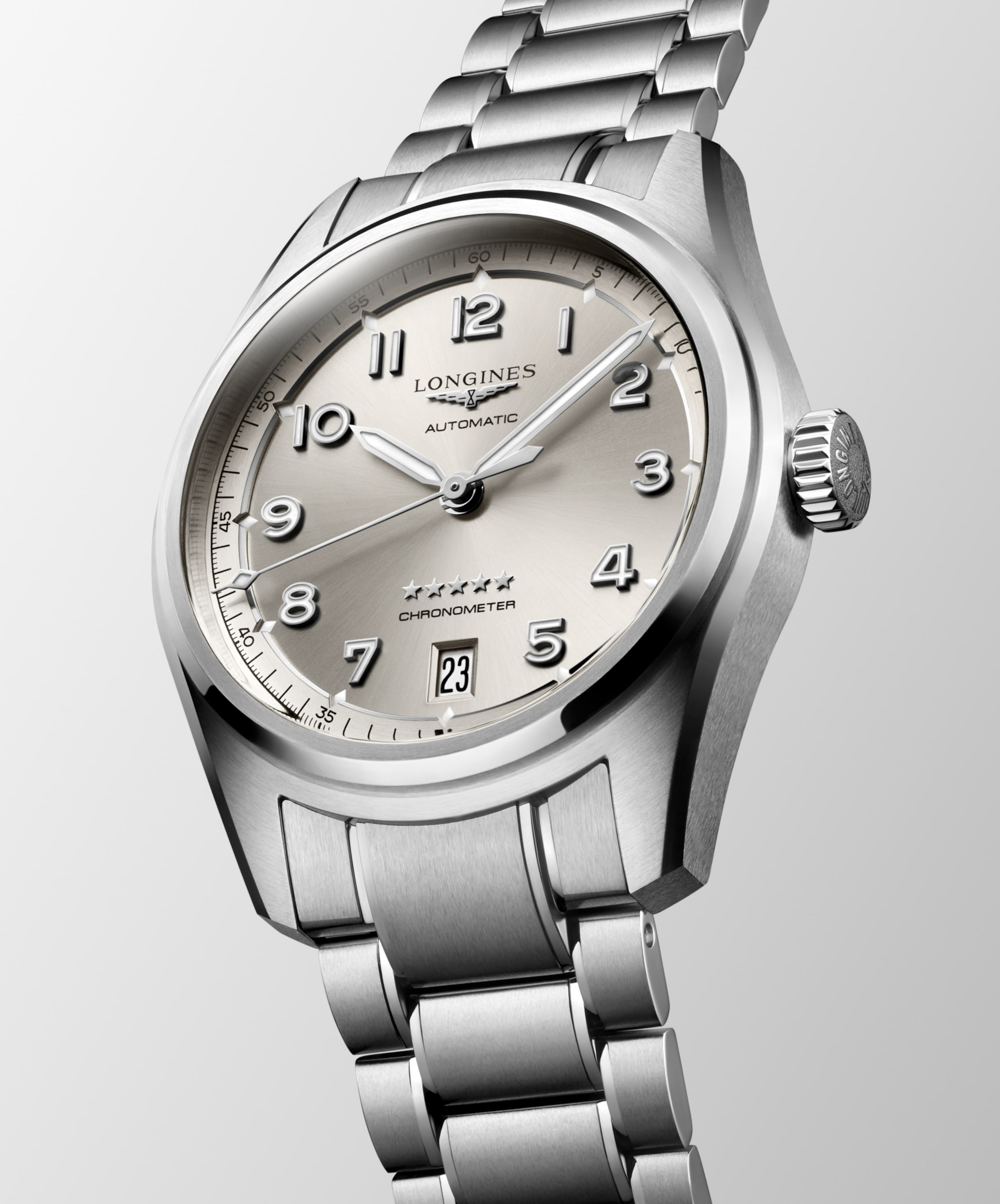 Longines SPIRIT Automatik Edelstahl Watch - L3.410.4.63.6