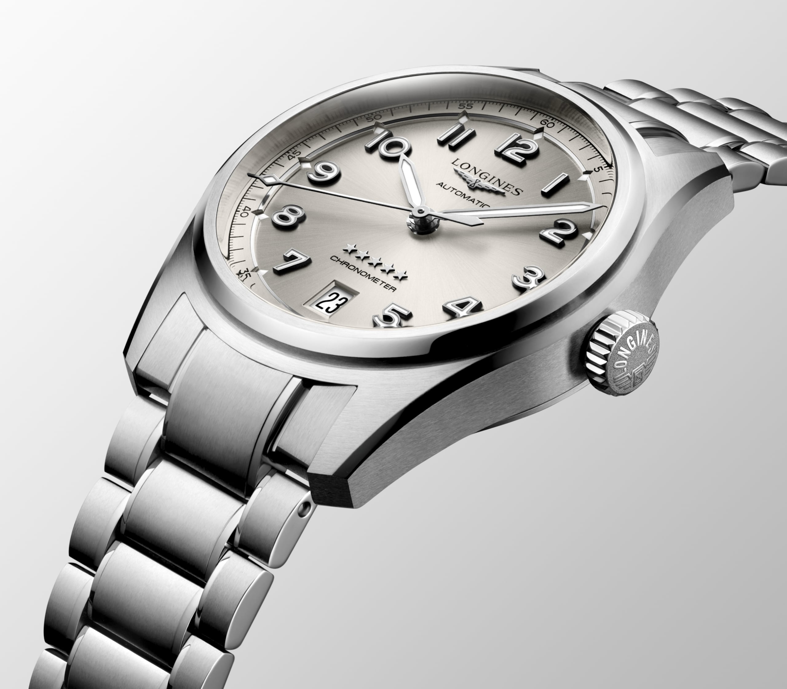 Longines SPIRIT Automatik Edelstahl Watch - L3.410.4.63.6