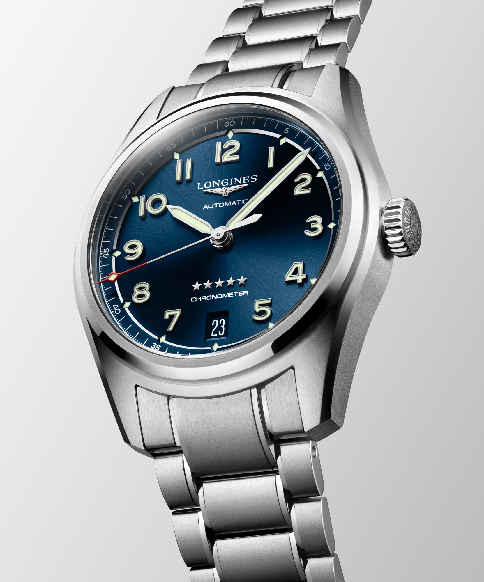 LONGINES SPIRIT Automatic, Stainless Steel, Sunray Blue Dial